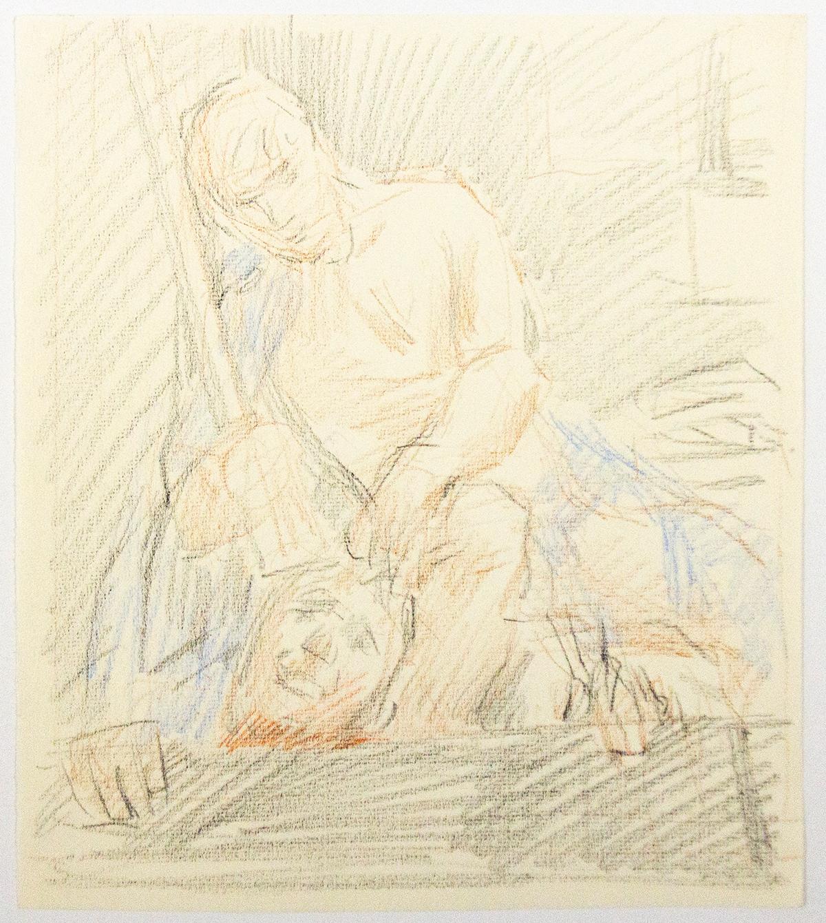 Study for "David and Goliath" - Art by Paul Cadmus