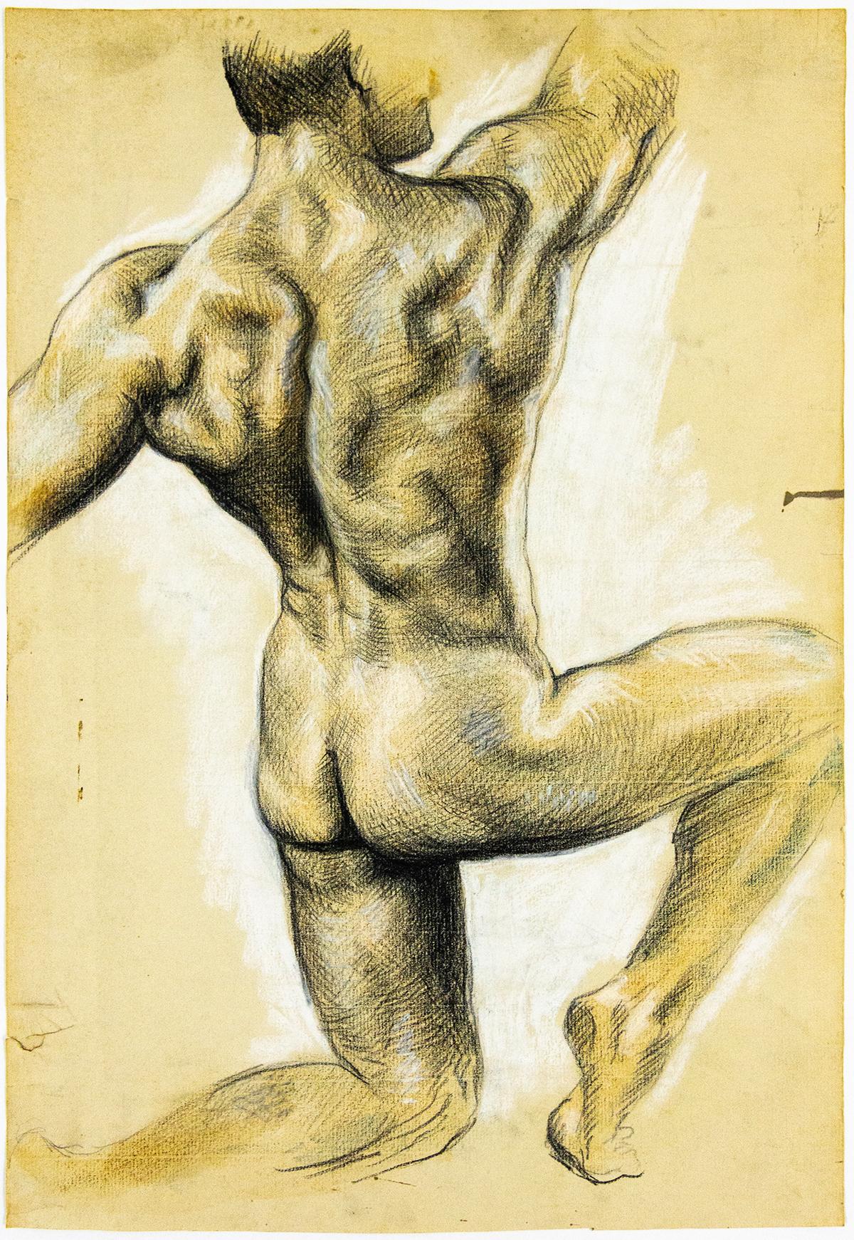 John S. Barrington Nude - Athletic Pose