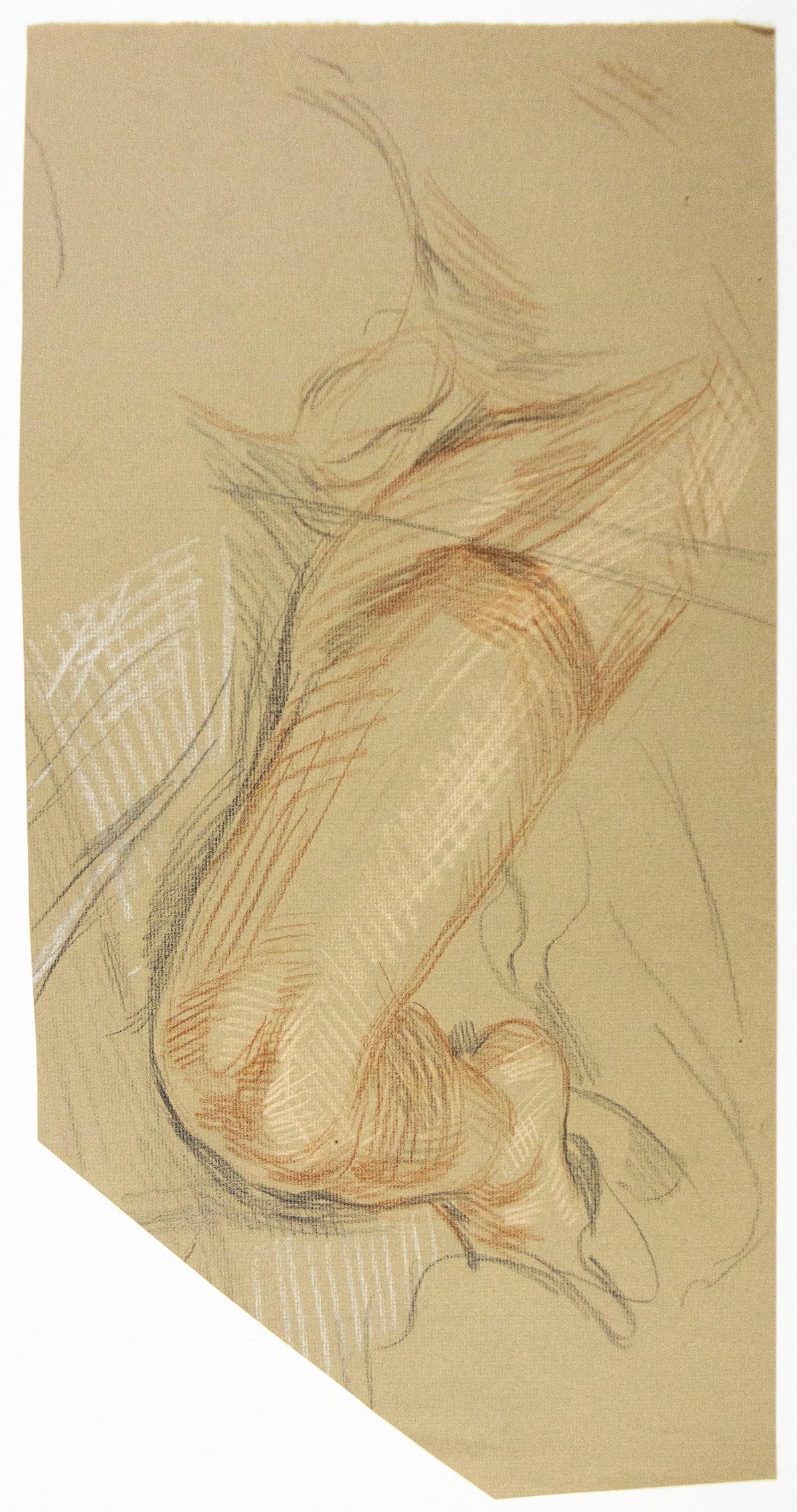 Paul Cadmus Figurative Art - Study of a Man's Leg