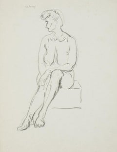 Antique Seated Nude Female