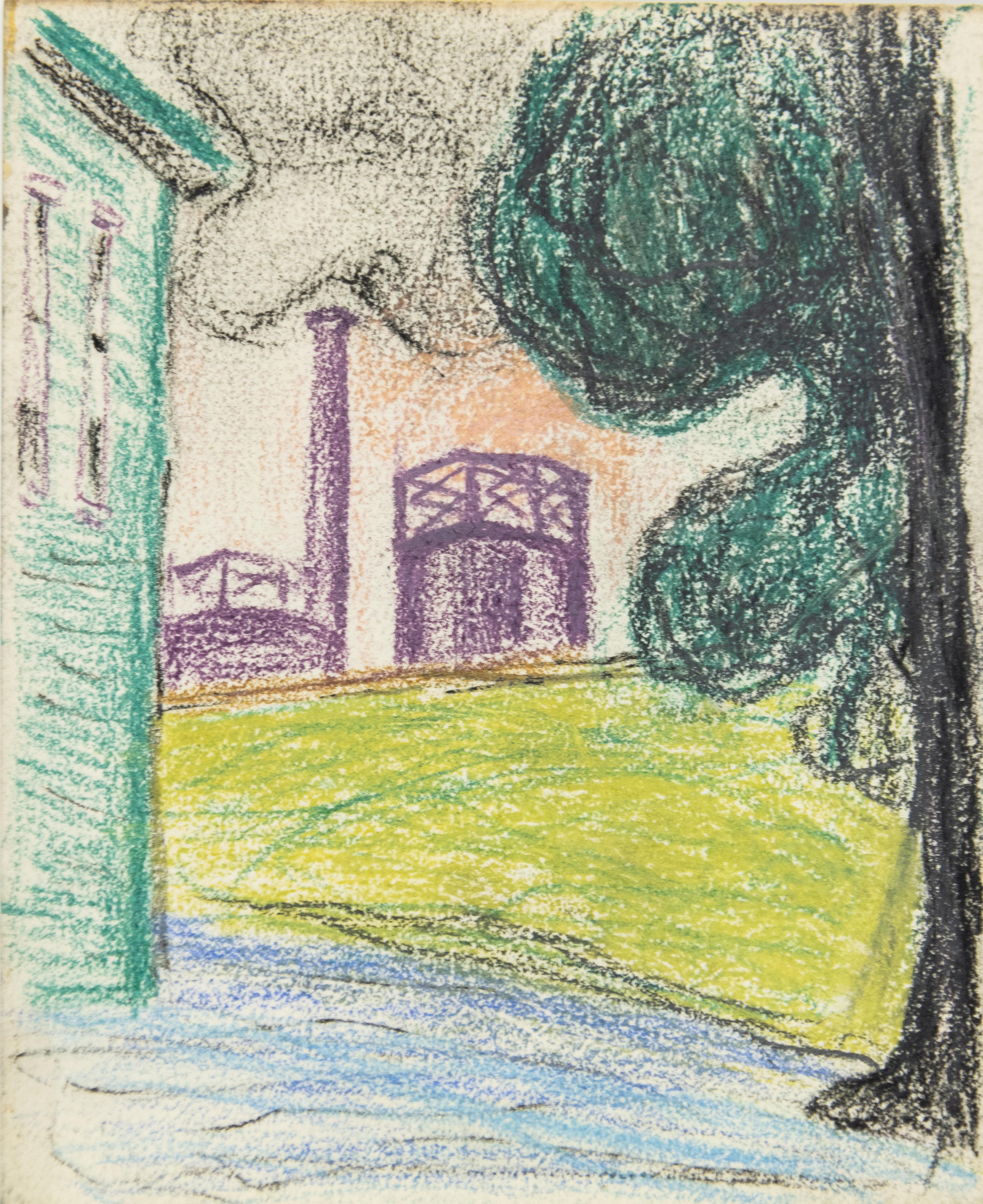 Landscape Art di Oscar Bluemner - Scena industriale rurale
