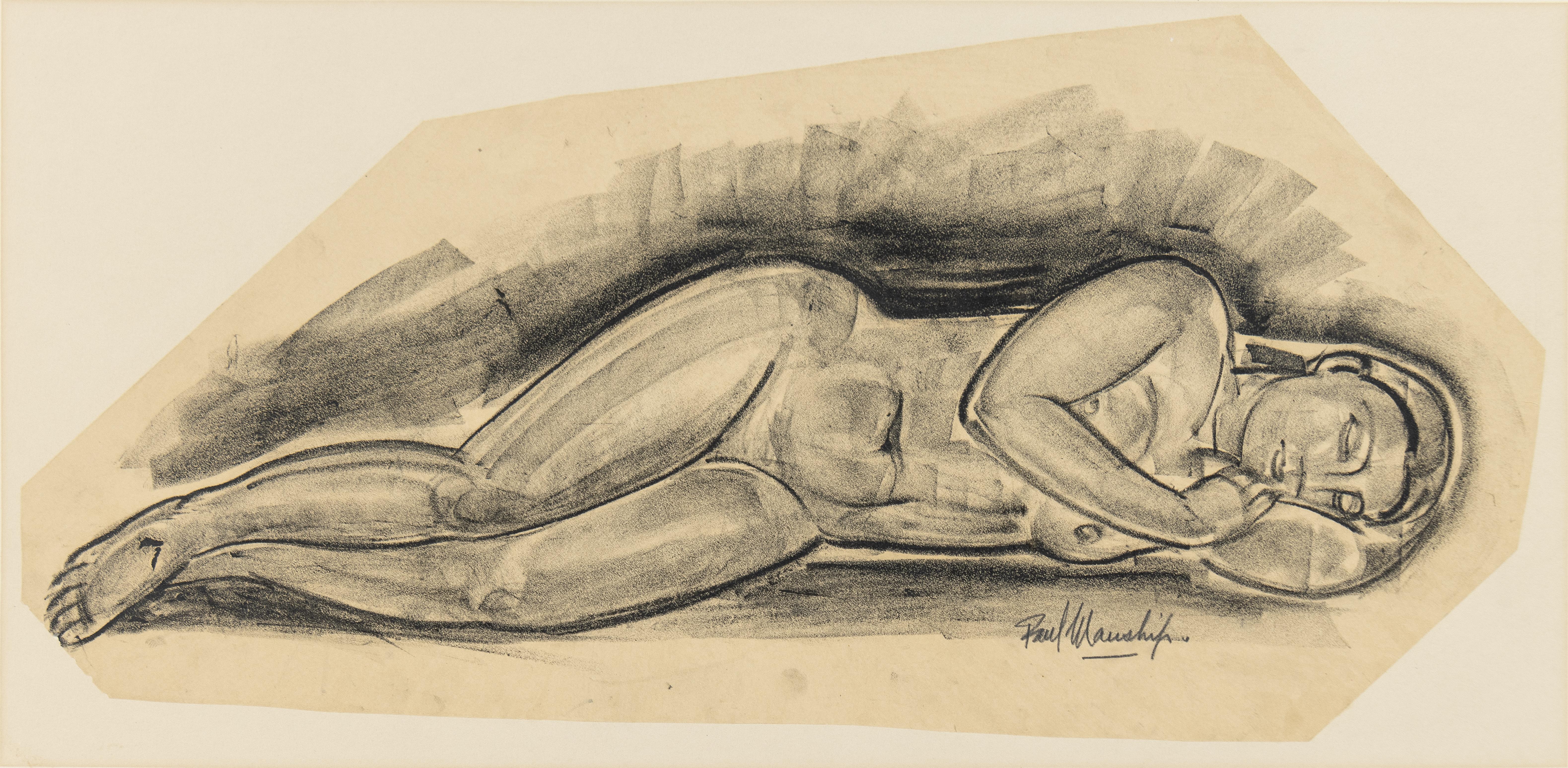 Sleeping Female Nude - Art by Paul Manship