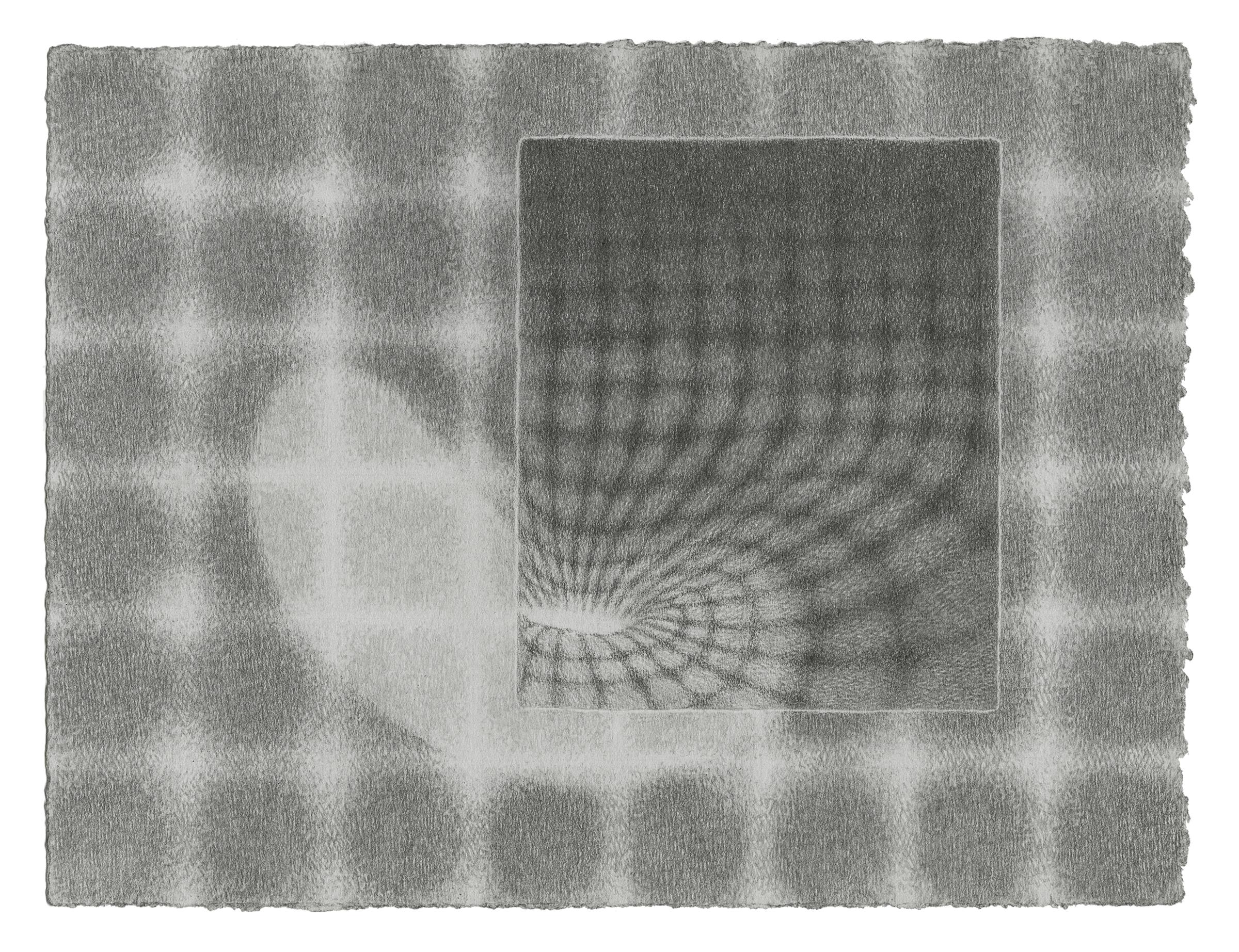 Adam Liam Rose Abstract Drawing - Stages of Fallout (window grid)