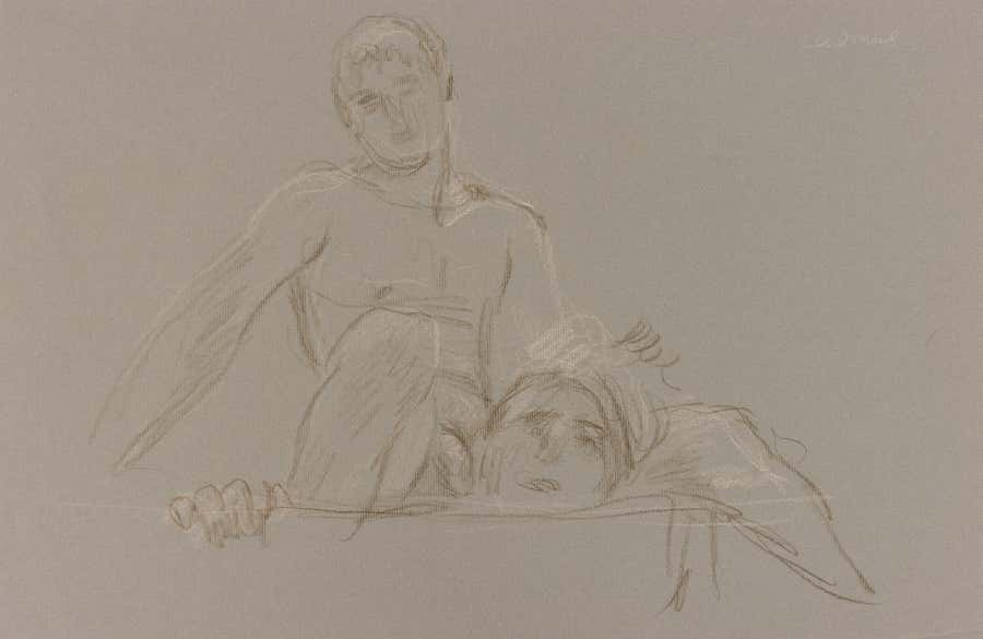 Study for David and Goliath