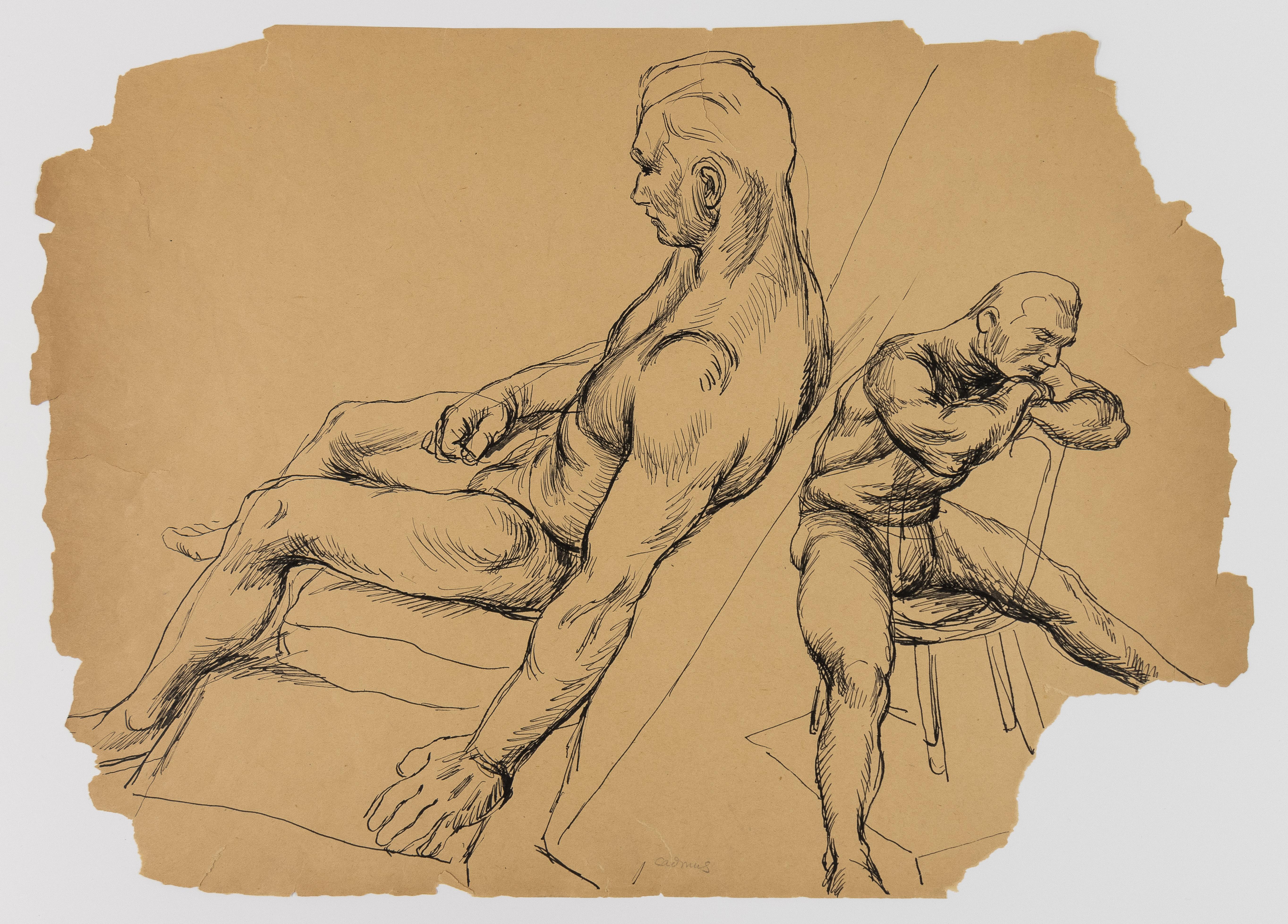 Two Nude Men - Art by Paul Cadmus