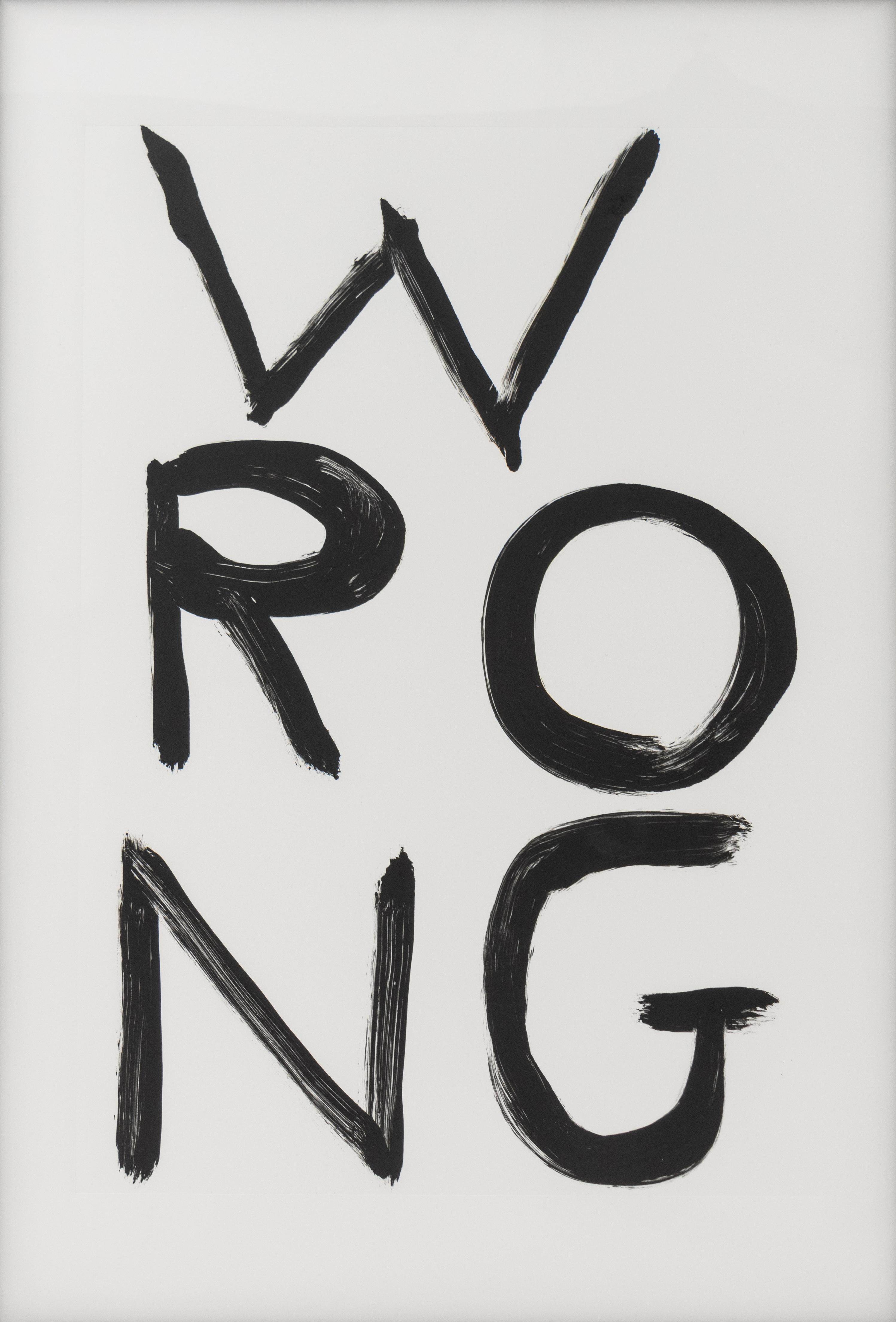 Wrong - Art by David Shrigley