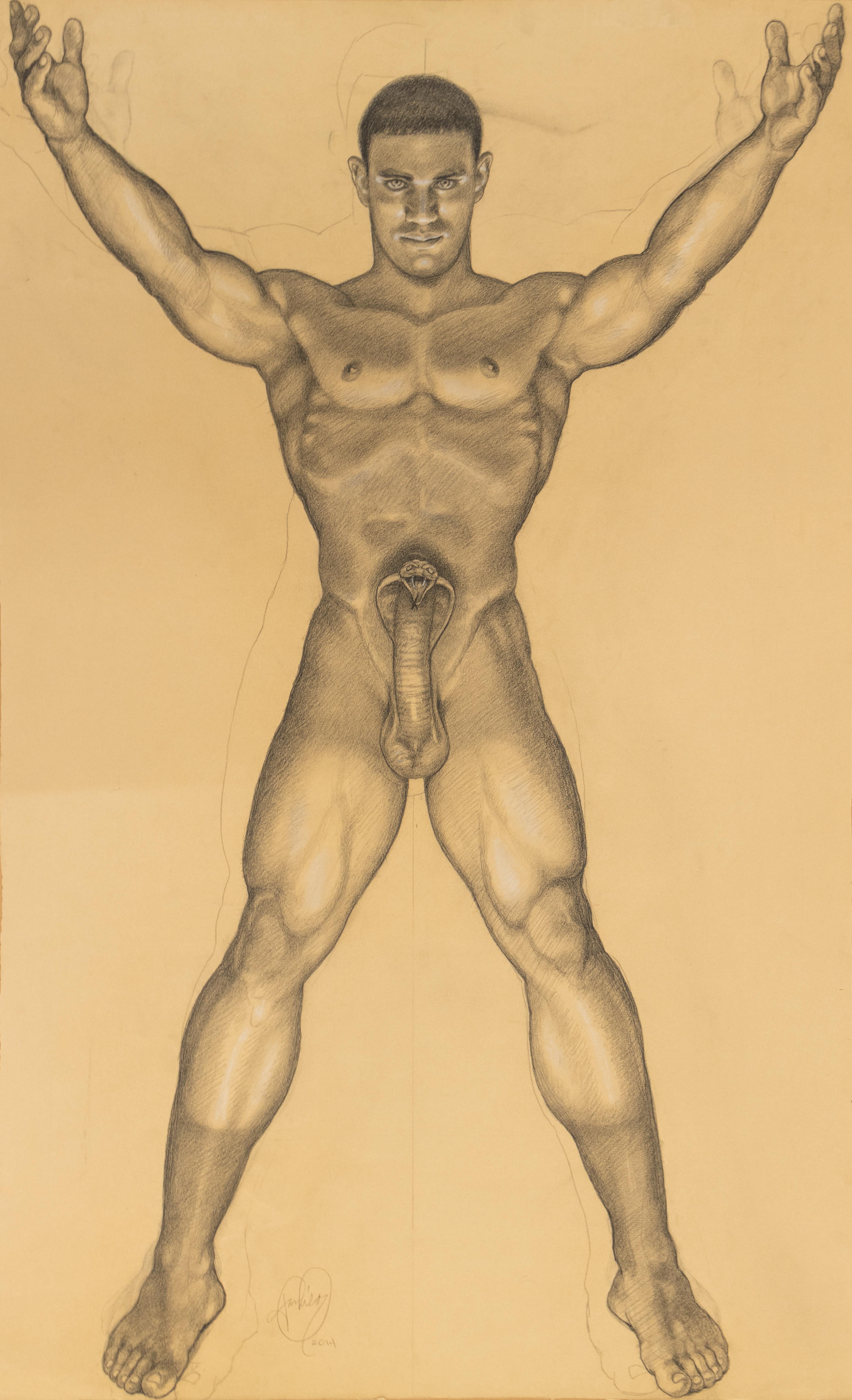 James Childs Nude - Study for "Lucifer"