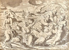Bathers in Surf, Reginald Marsh Painting