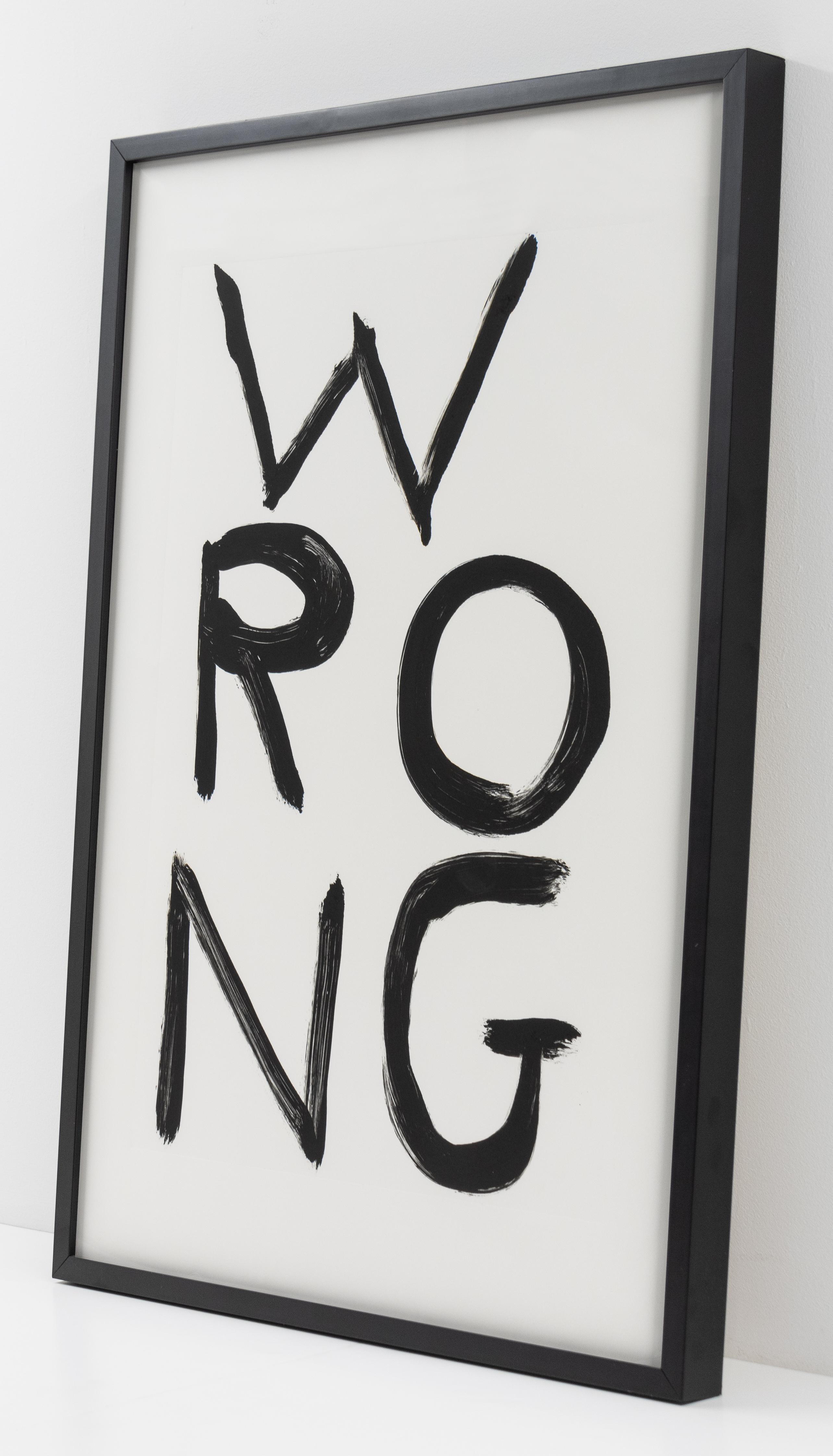 Wrong - Contemporary Art by David Shrigley
