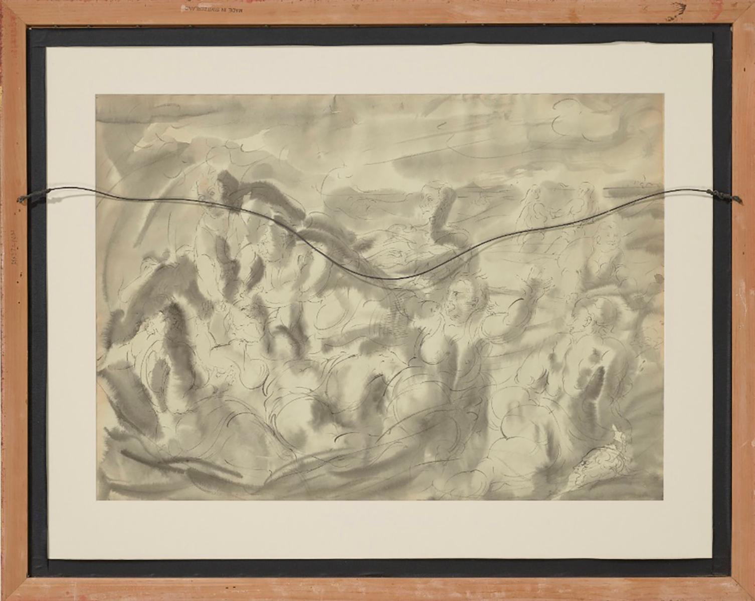 Bathers in Surf, Reginald Marsh Painting For Sale 3