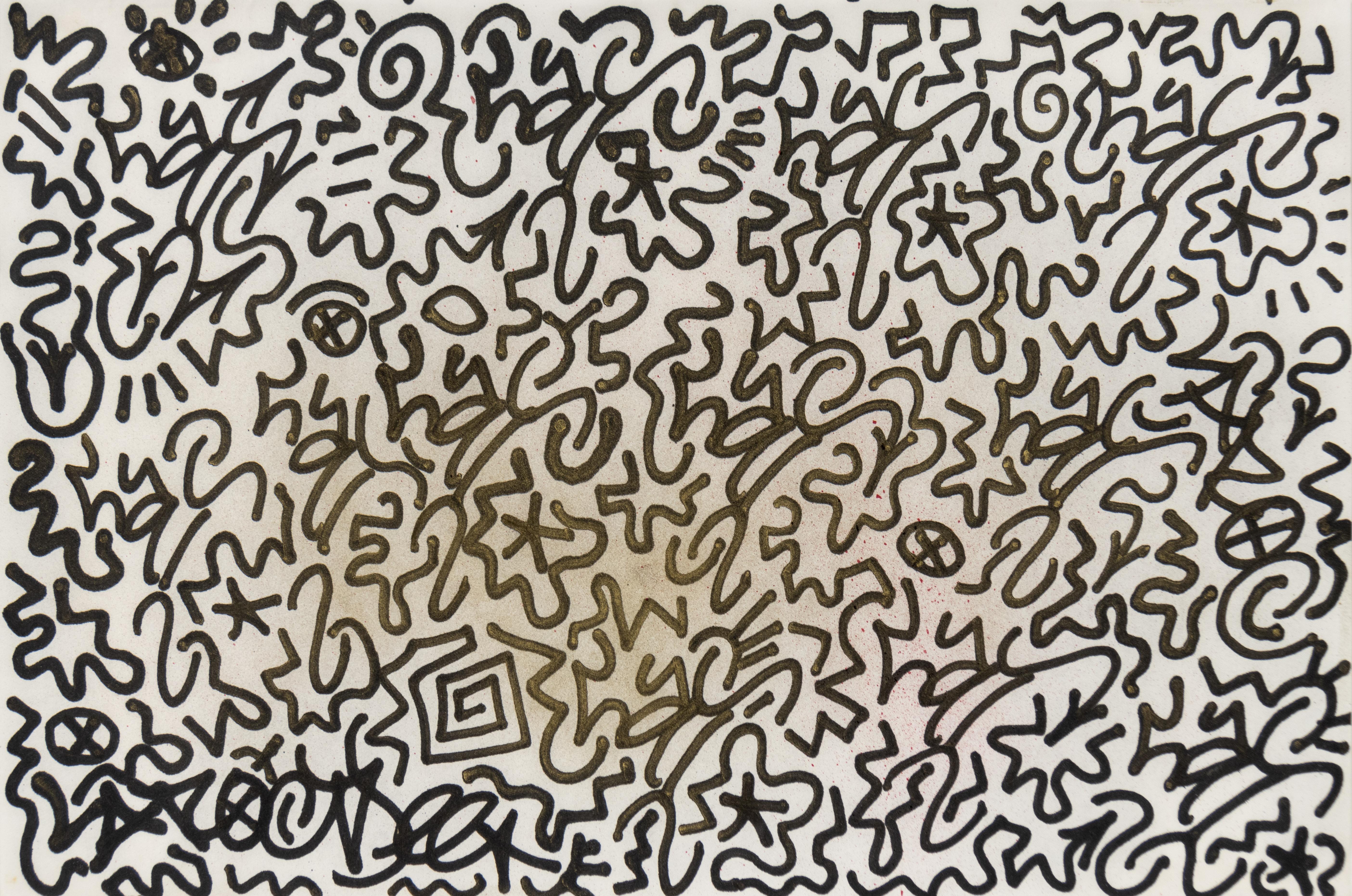 Abstract Drawing di LA II (Angel Ortiz) - Senza titolo