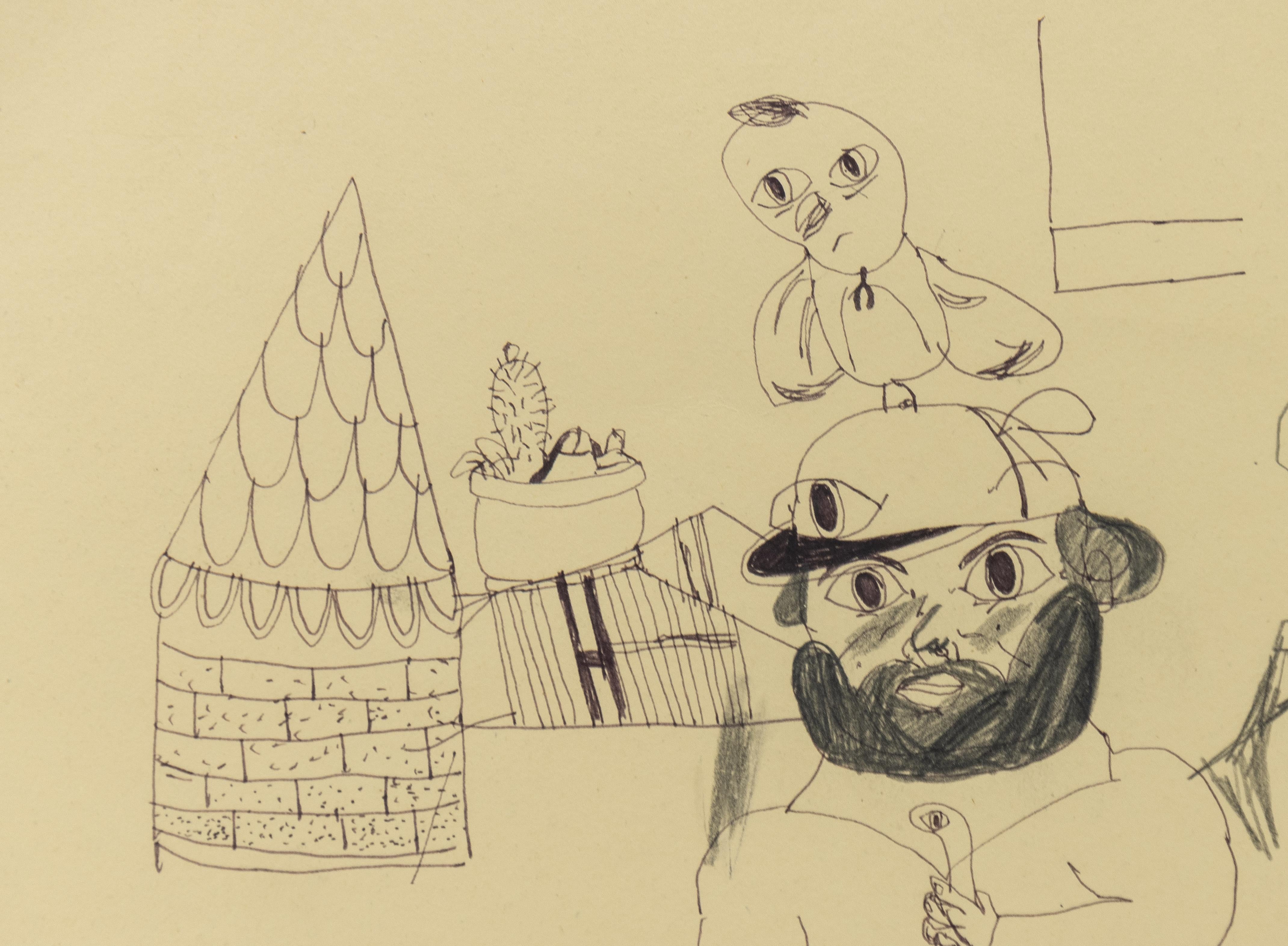 Œuvre sur papier d'Eddie Martinez en vente 3