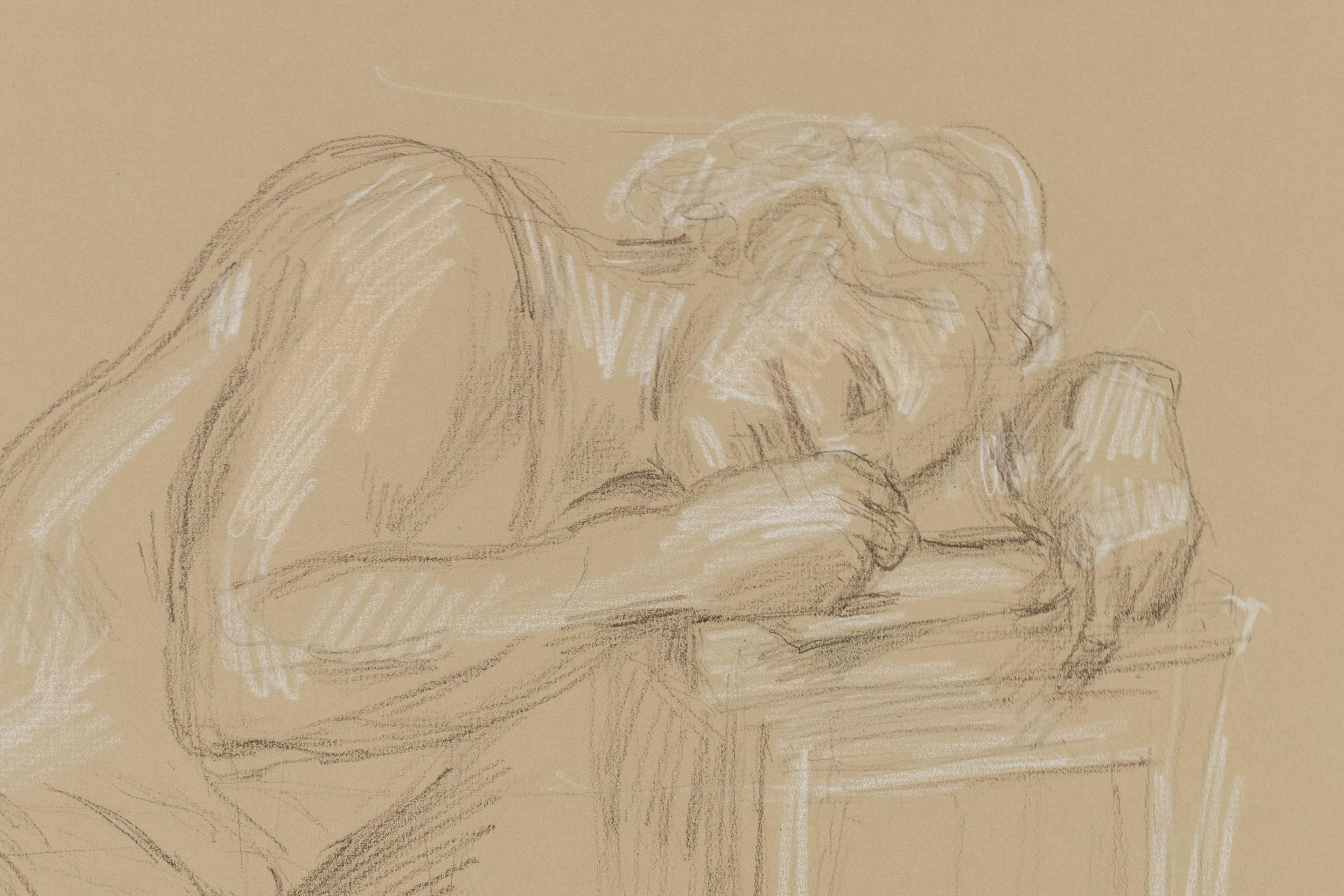 Nude Man Writing Letter - Art by Paul Cadmus