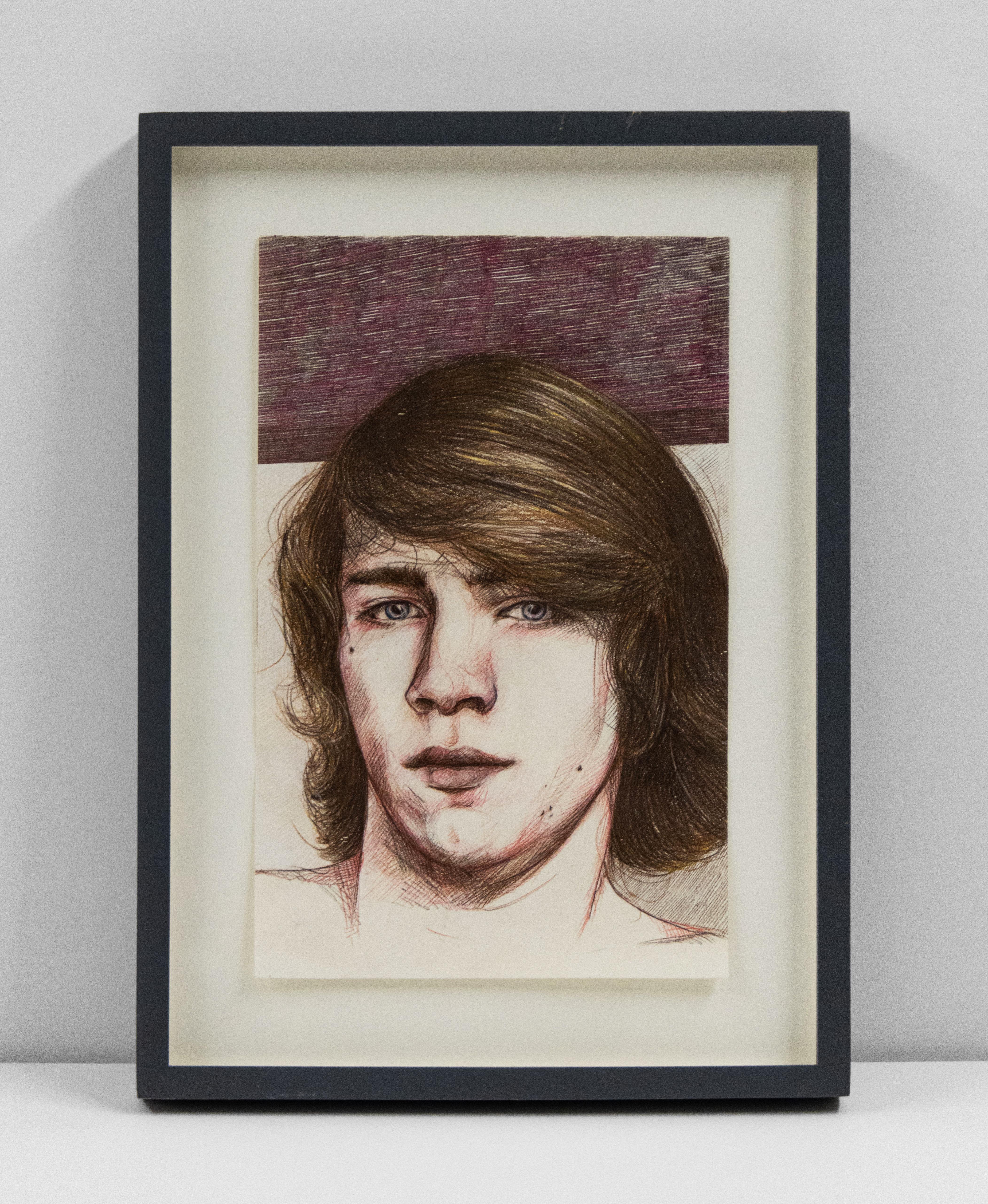 Untitled (Young Man Looking Straight Ahead) - Art by Paul P.