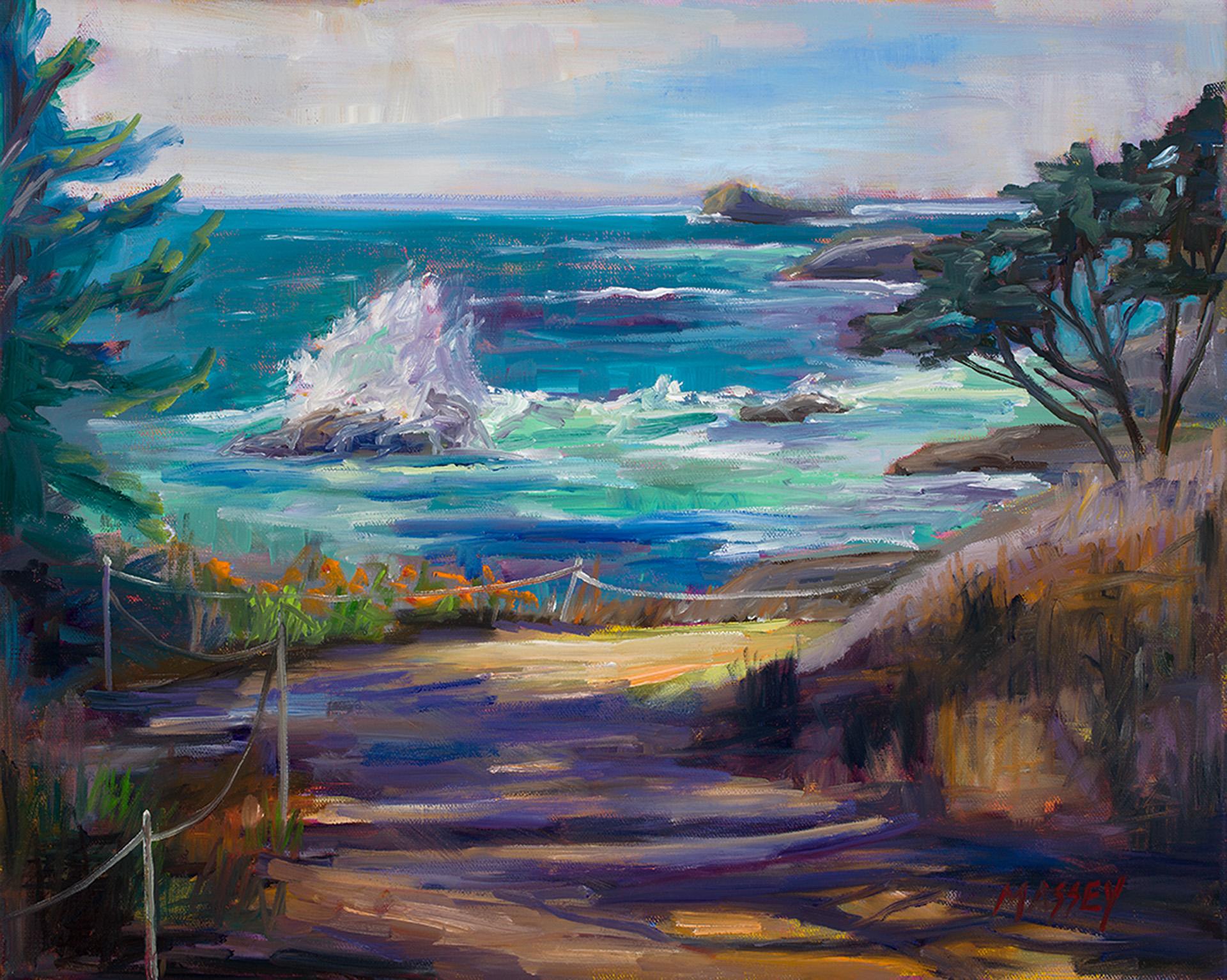 Marie Massey Landscape Painting - "Call of the West"