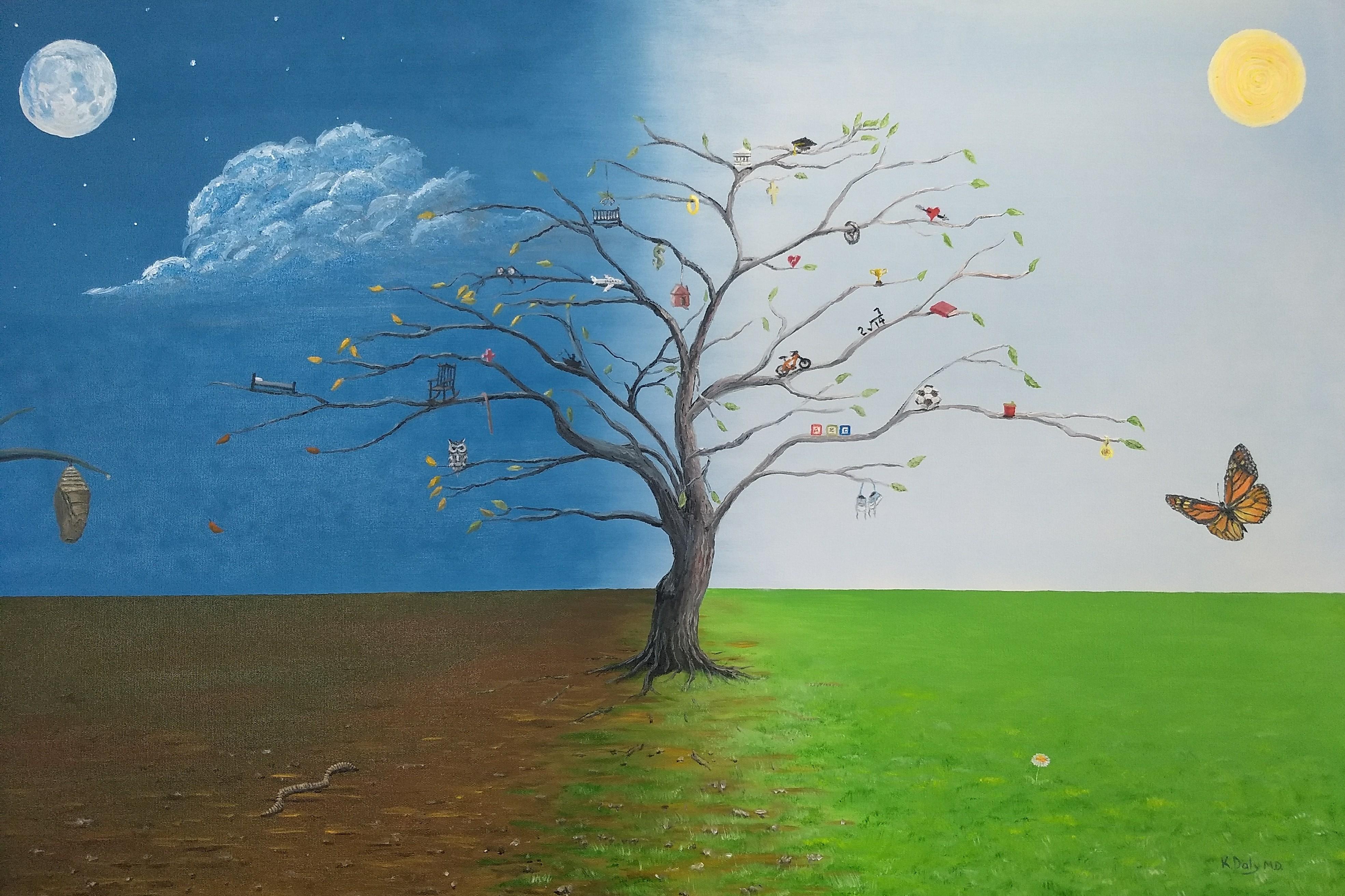 Kevin Daly Still-Life Painting - "Spirit of Eden"