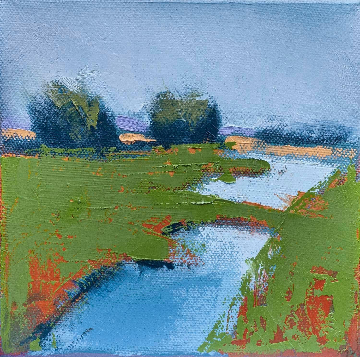 Carrie Megan Landscape Painting - Marsh Pool