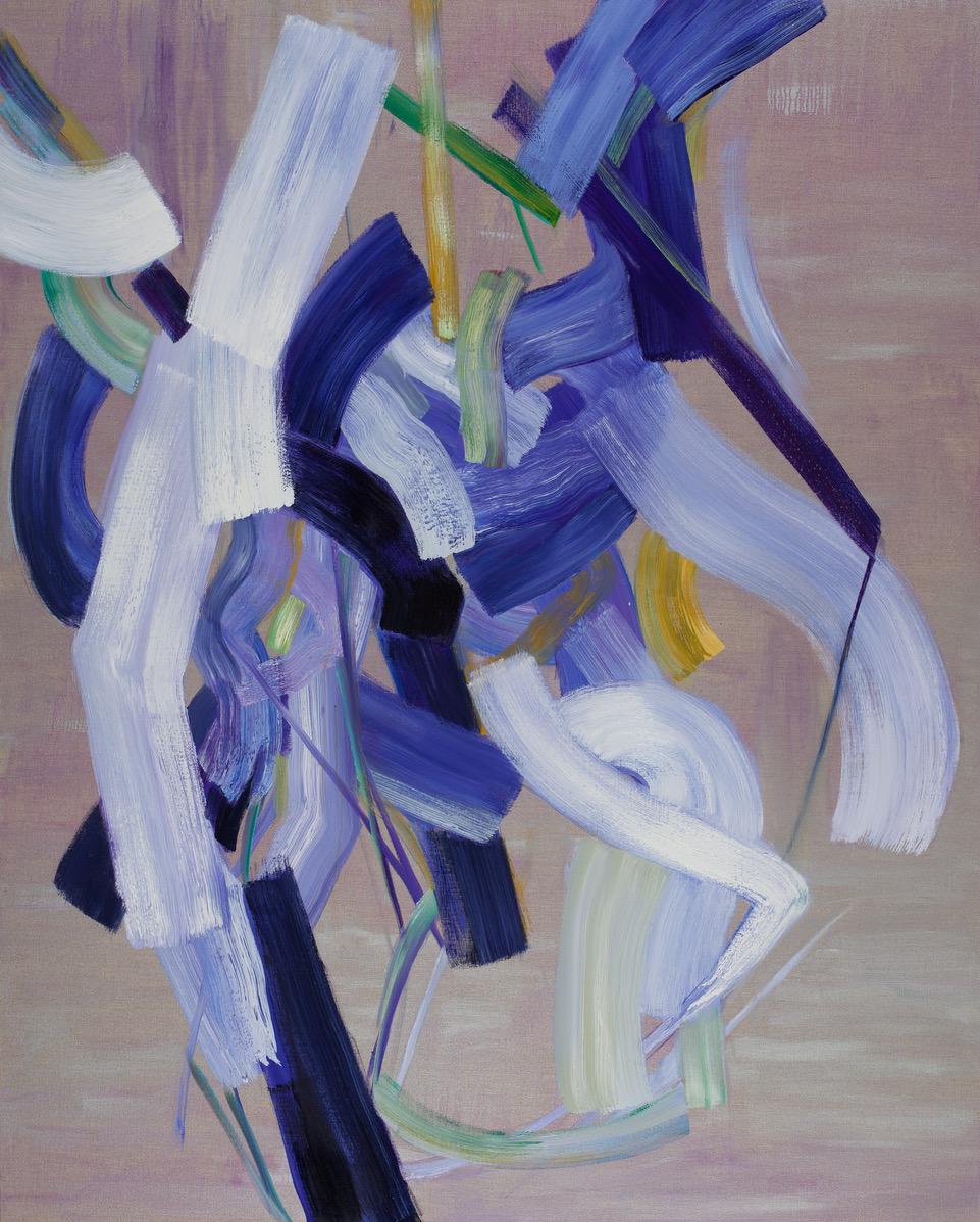 Sydney Yeager Abstract Painting - Wisteria Garden