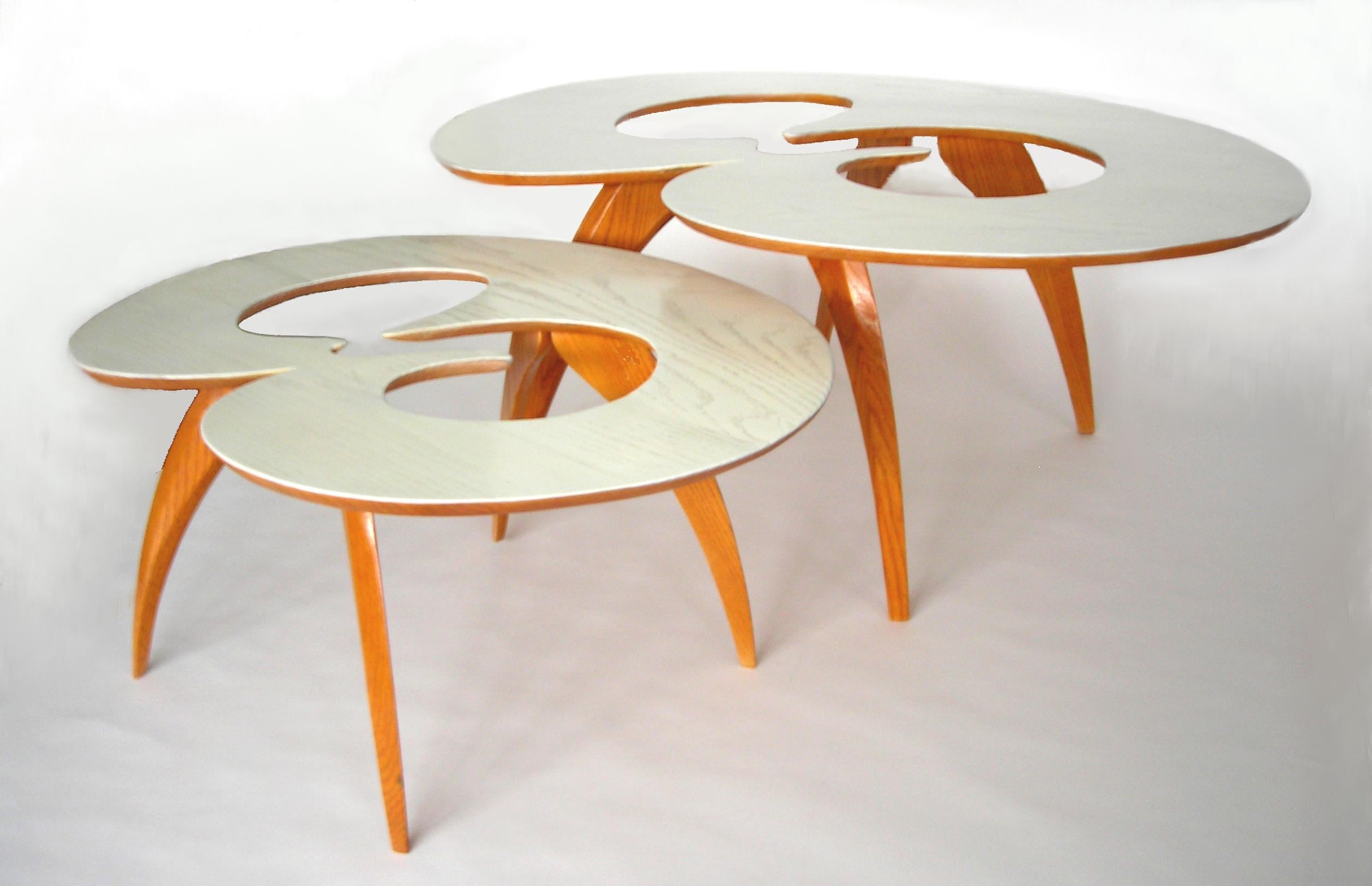 Alejandro Dron Abstract Sculpture - "Mitosis" Hand Made Sculptural Table 
