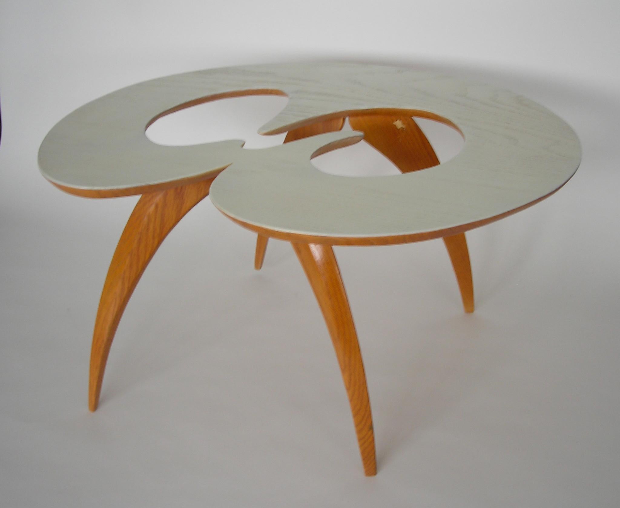 Alejandro Dron Abstract Sculpture - "Mitosis" Hand Made Sculptural Table