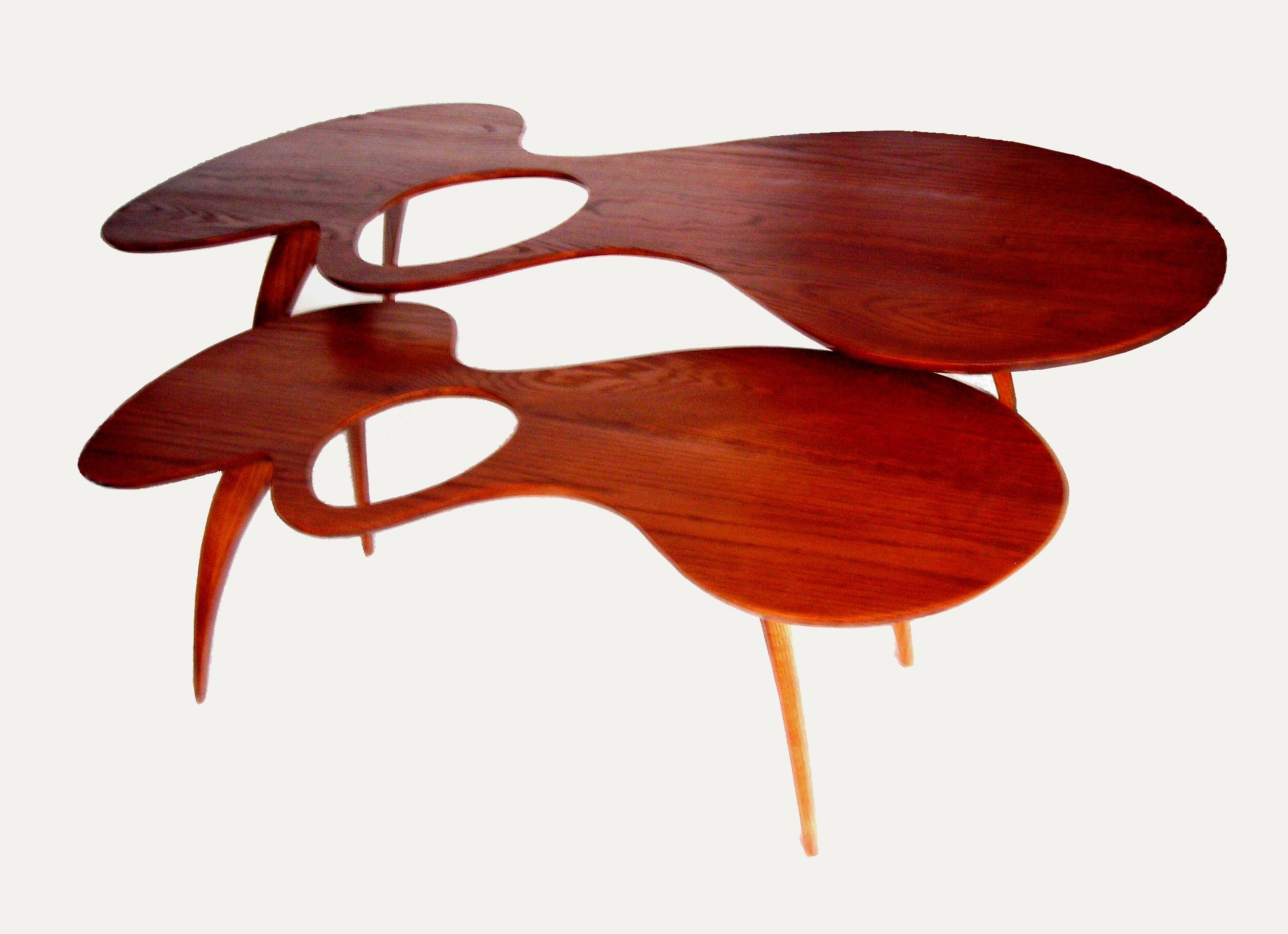 Alejandro Dron Abstract Sculpture - "Cytoplasm" Hand Made Sculptural Table 