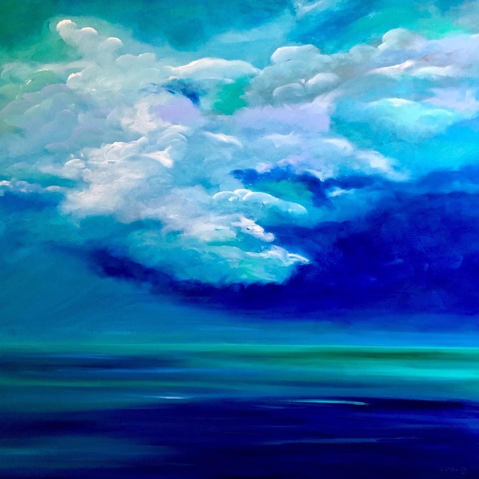 Lori Burke Landscape Painting - Caribbean Sky