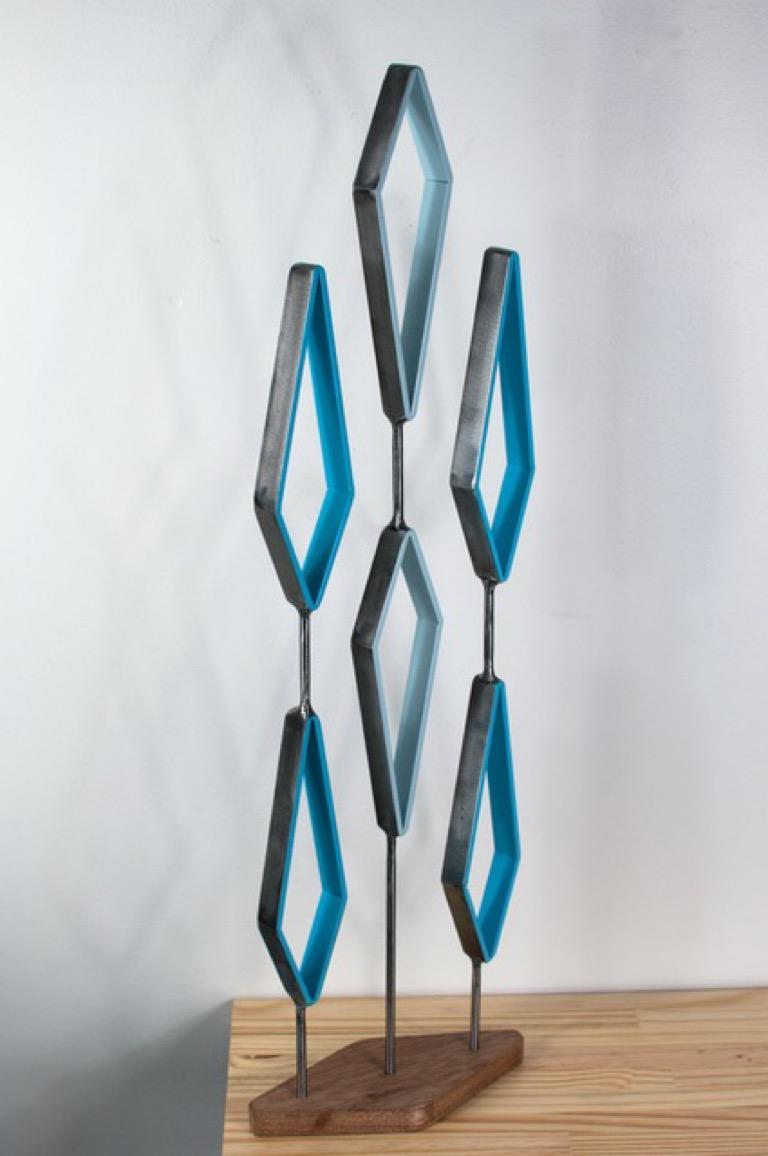 Rob Zane Abstract Sculpture - 6 of Diamonds