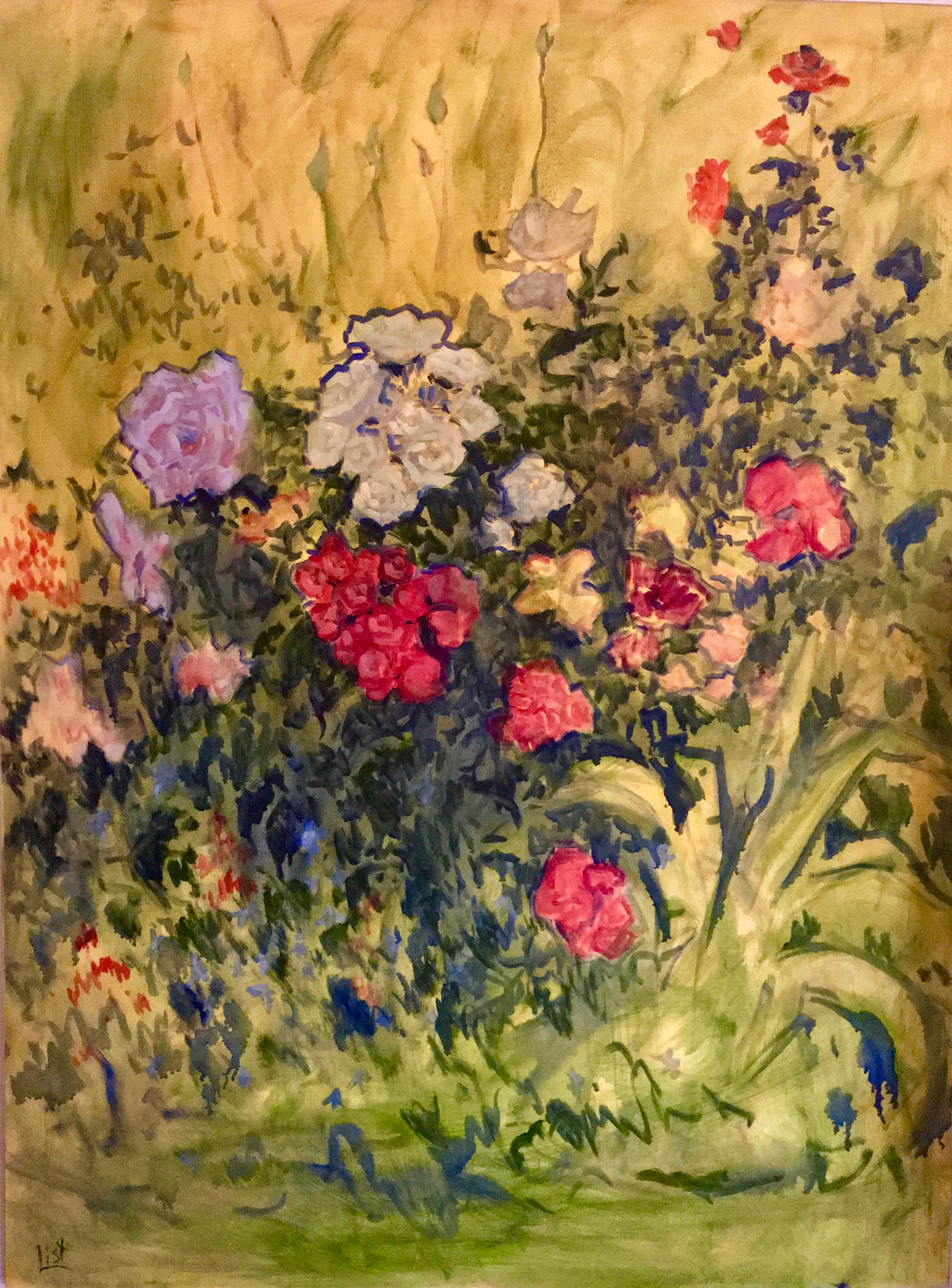 Susan McKenna List Still-Life Painting - From Our Garden