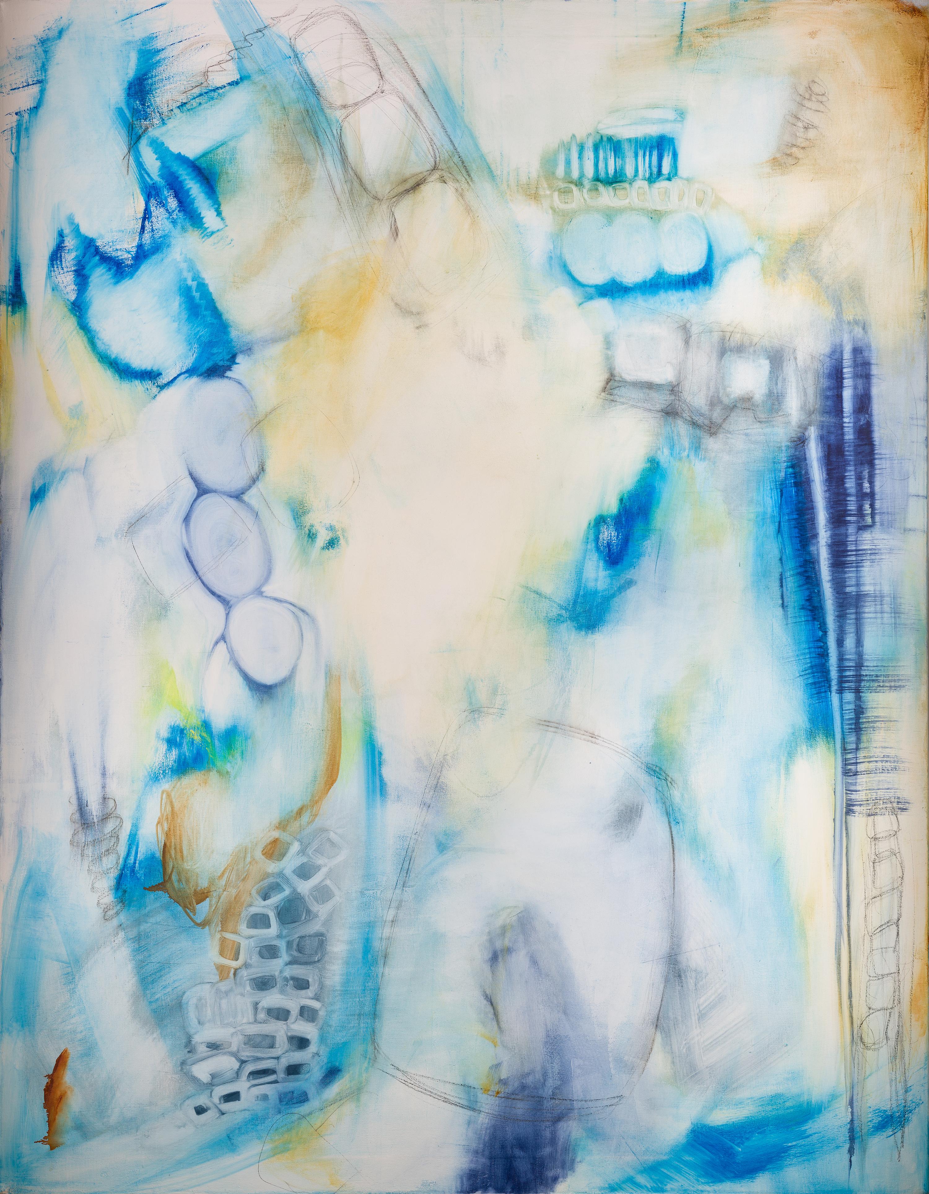 Deana Khoshaba Abstract Painting - White Horse