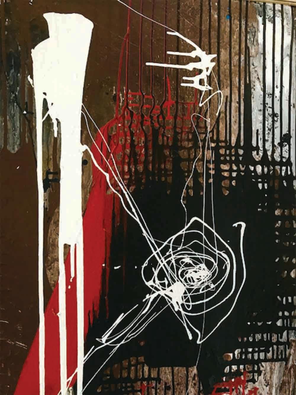 Ron Kingsbury Abstract Painting - "Spirits"