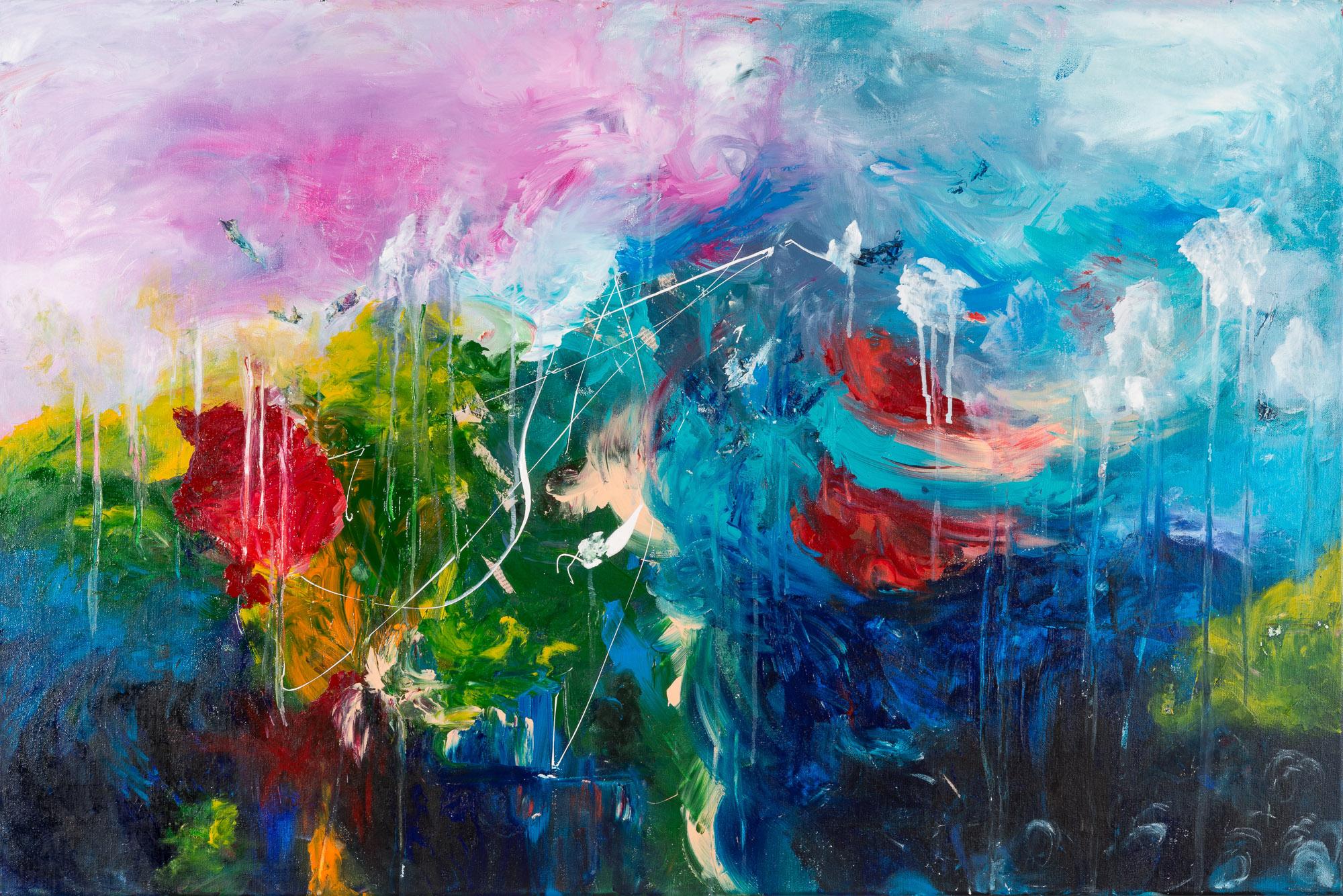 Yvonne Franke Abstract Painting - Storm of Dreams