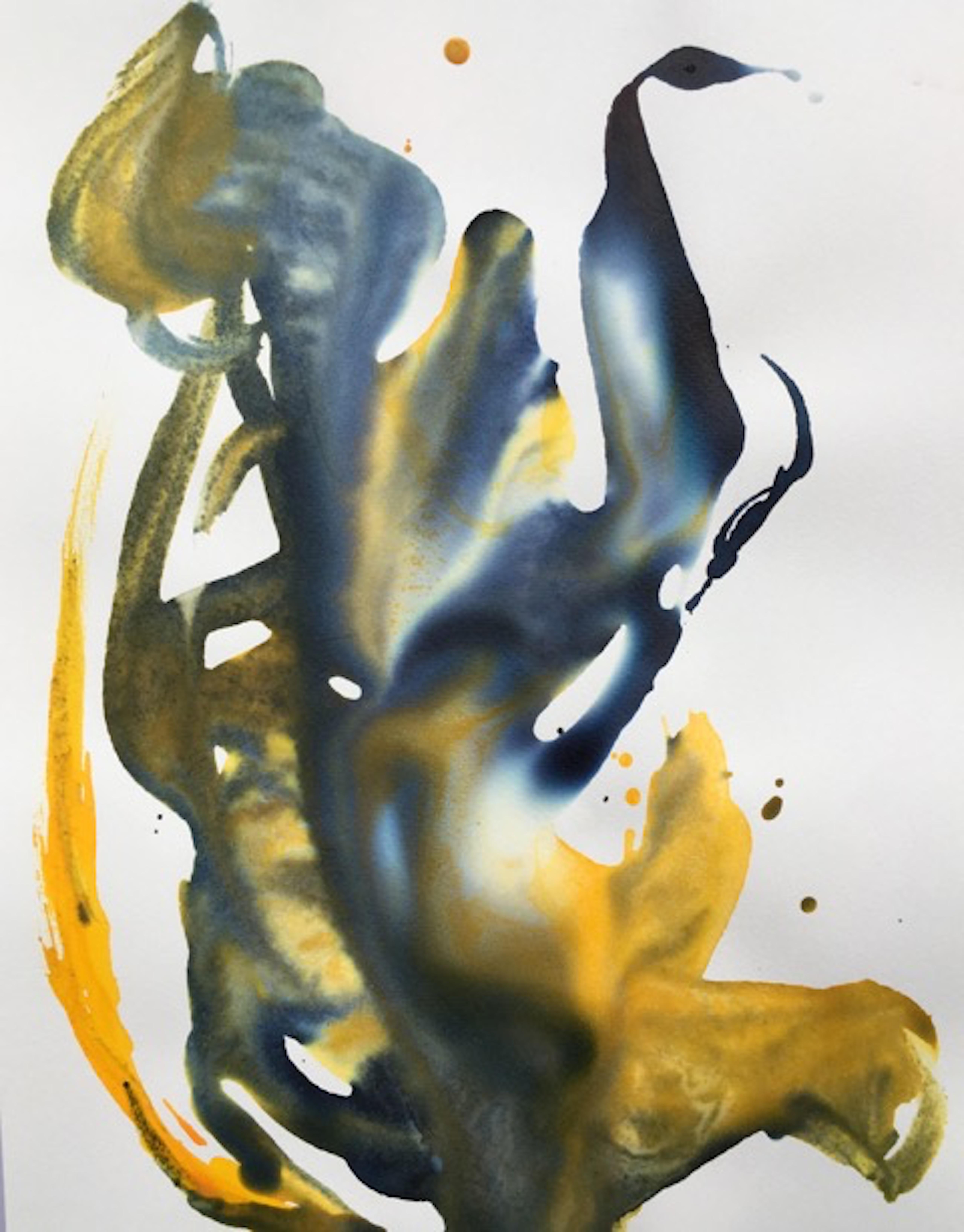 Miriam Smidt Abstract Painting - Canary-Crash