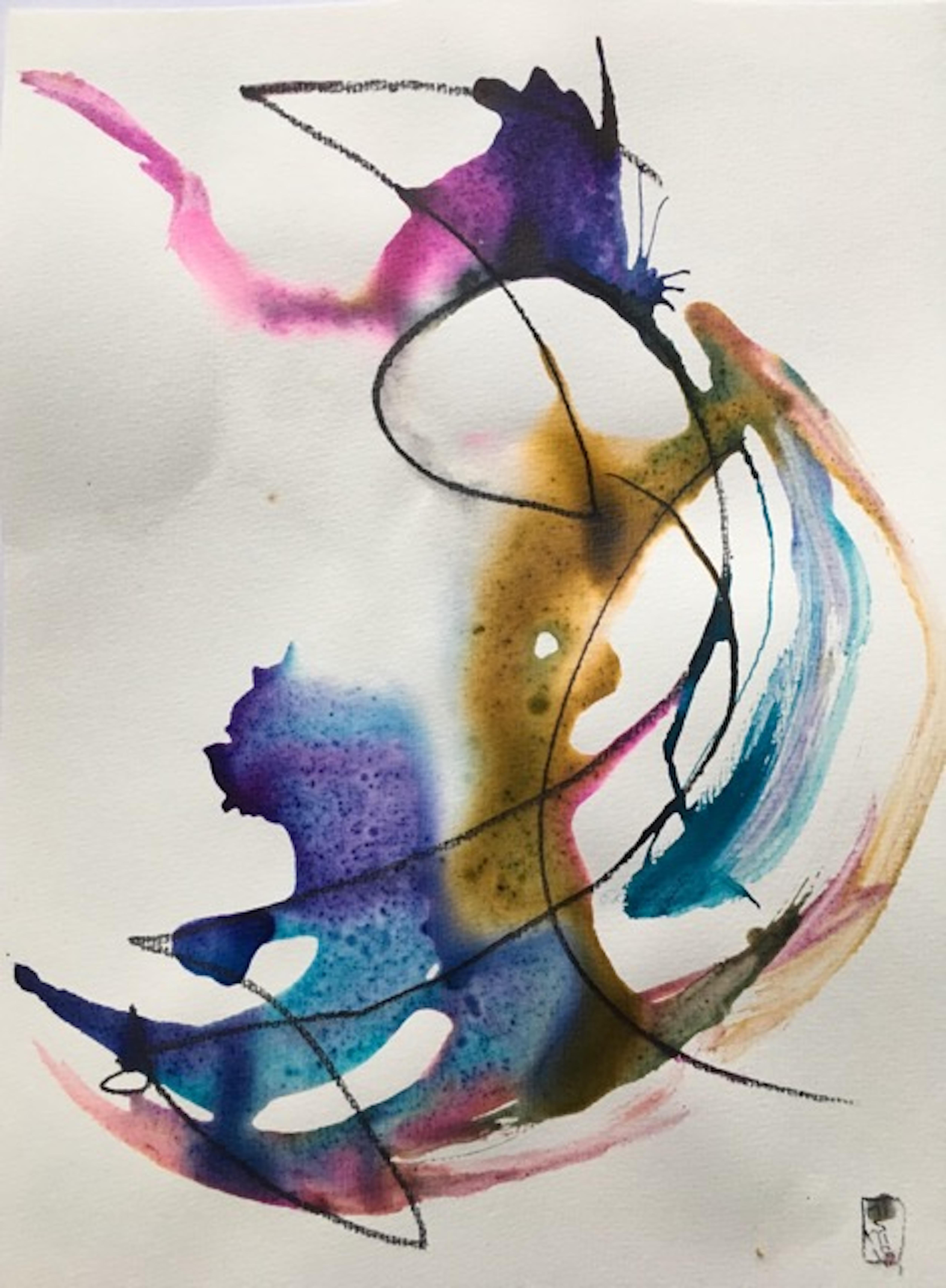 Miriam Smidt Abstract Painting - New Zealand