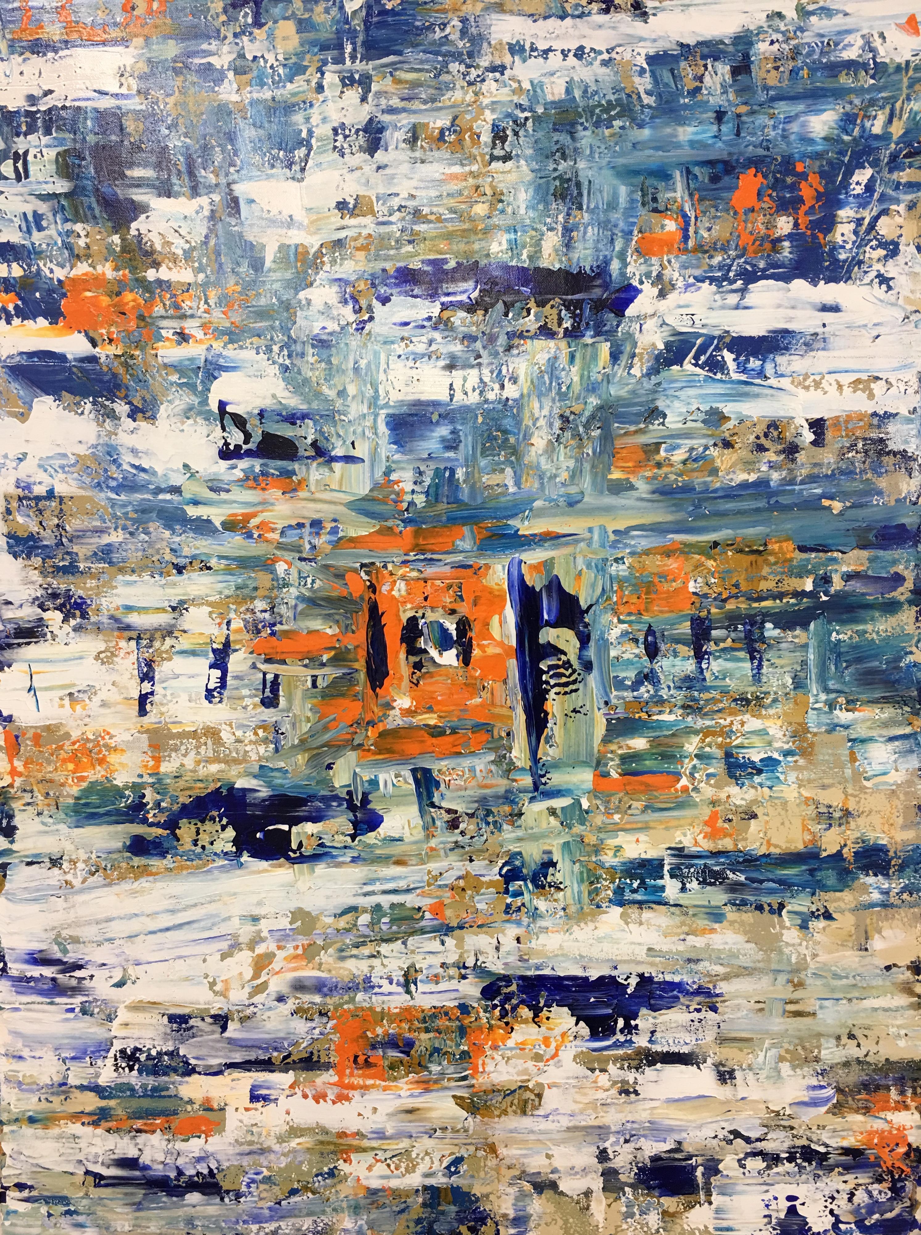 Lori Burke Abstract Painting - Windows