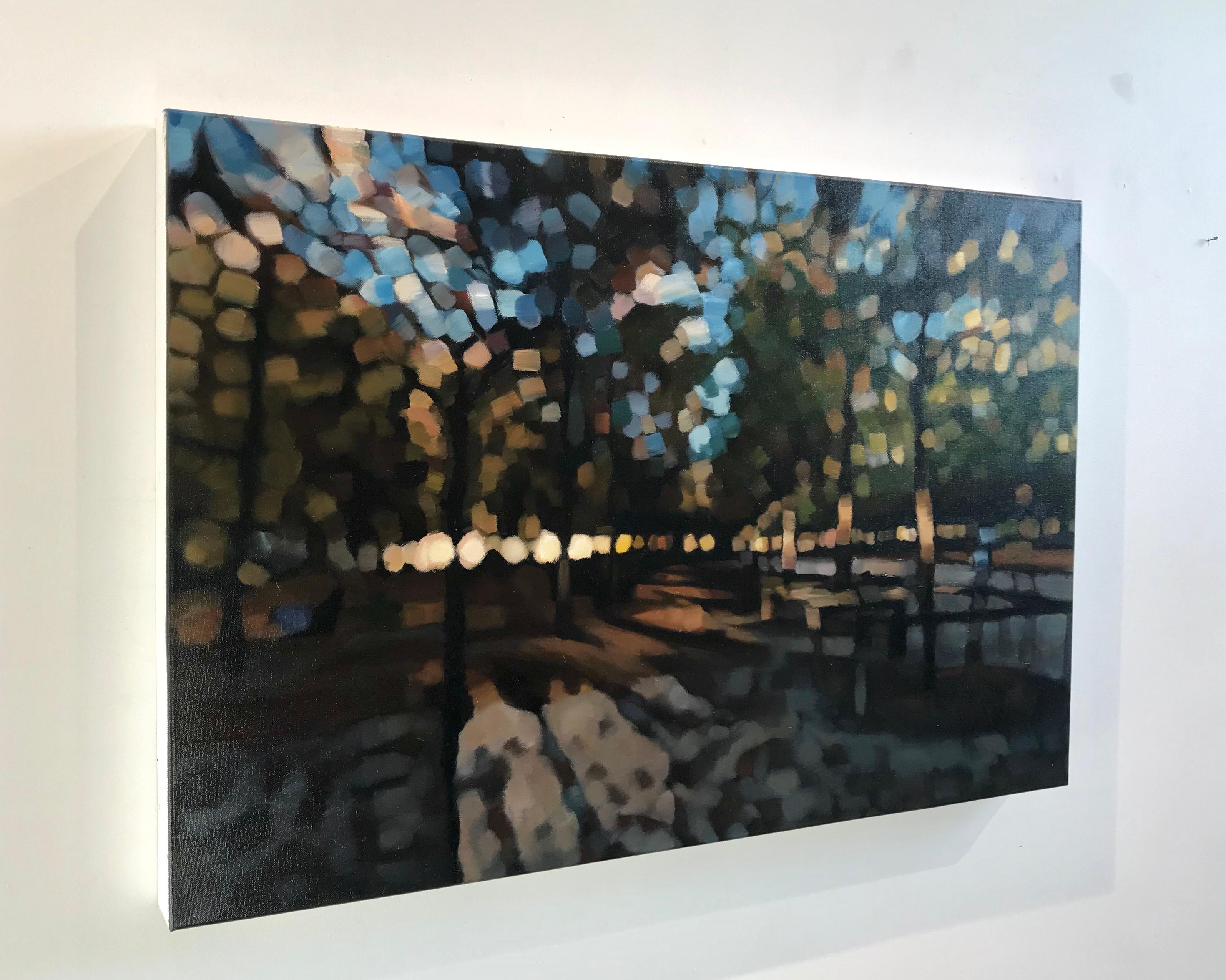 Jardin du Luxembourg - Contemporary Painting by Mishael Coggeshall-Burr