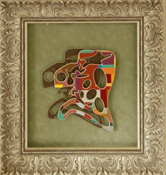 Head, Collage by European Artist Adrian Pojoga 21st Century