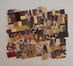 Babel, Collage by European Artist Adrian Pojoga 21st Century Art 40 Degrees Expo