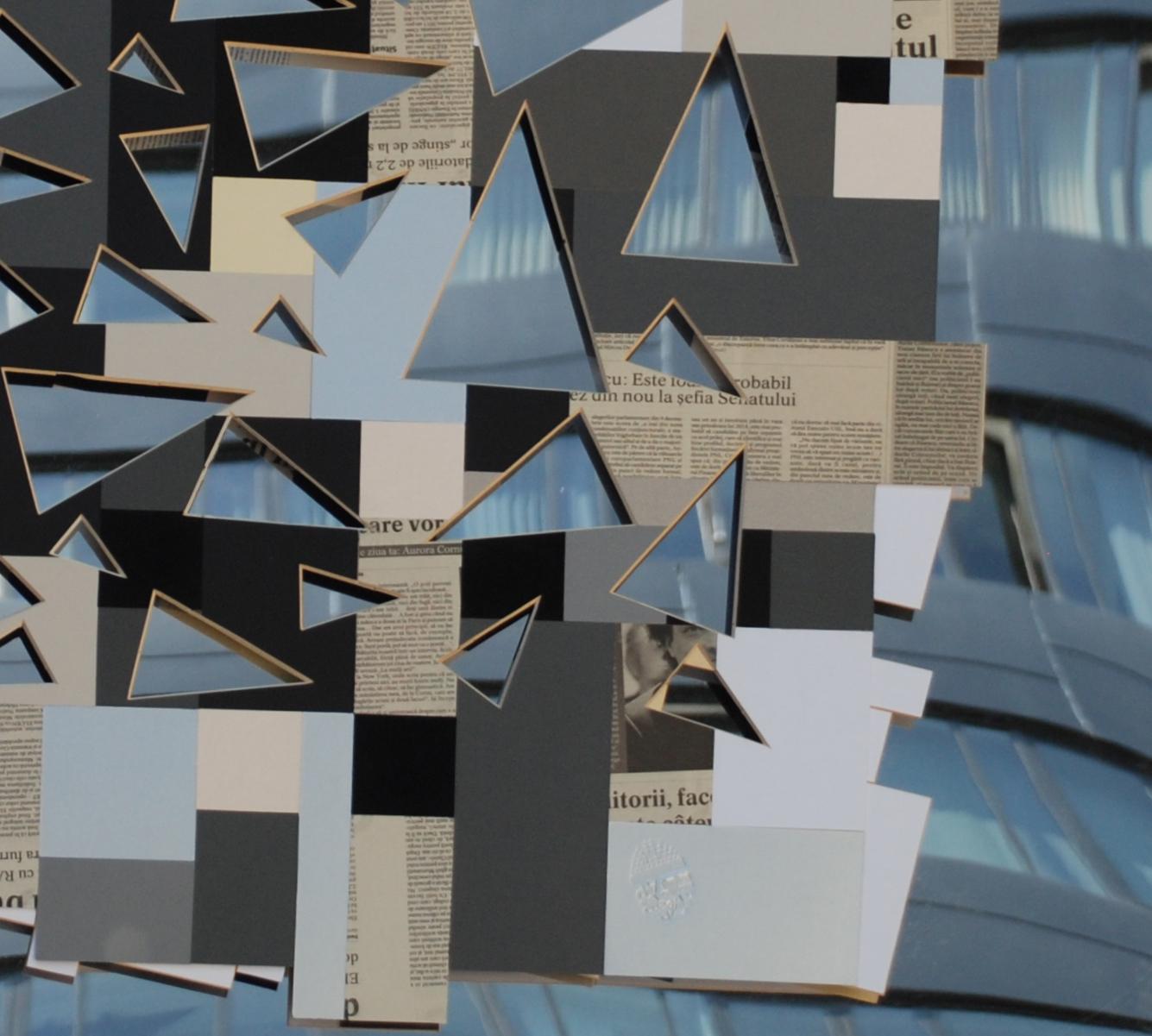 Lookalike – Collage des Künstlers Adrian Pojoga, dekorative Kunst des 21. Jahrhunderts im Angebot 1