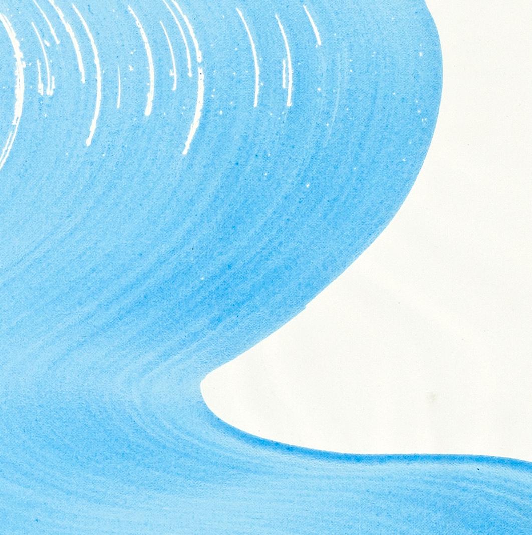 In her 1980s series of 'Wasserzeichnungen' (Water Drawings), Heidi Bucher used gestural marks in gouache on paper to create what can be described as 