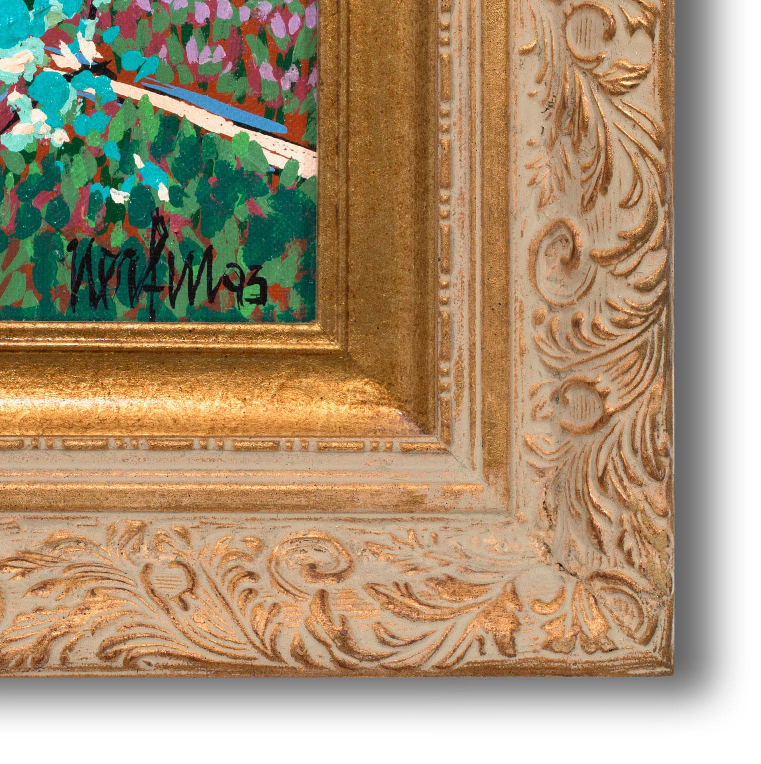 Framed Abstract Post-Impressionist Landscape Oil Painting by Jean Nerfin 2