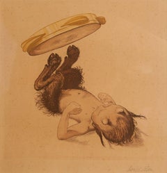 Satyr Juggling Tamborine with Feet