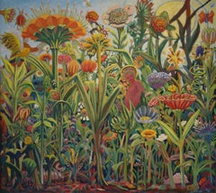 Thomas Wood, "Family Garden, " 2014, oil on canvas, 40" x 48"