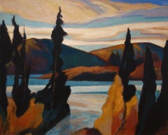 John Cole, "Tatler Lake", 1996, oil on linen, 30" x 36"