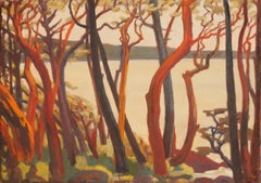 Thomas Wood, "Tree Music", 2016, oil on linen, 24" x 34"