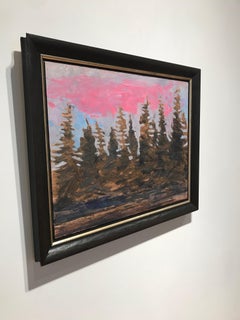 Gregg Laananen, "Bow Hill Sunset", 2018, oil on wood, 16" x 20"