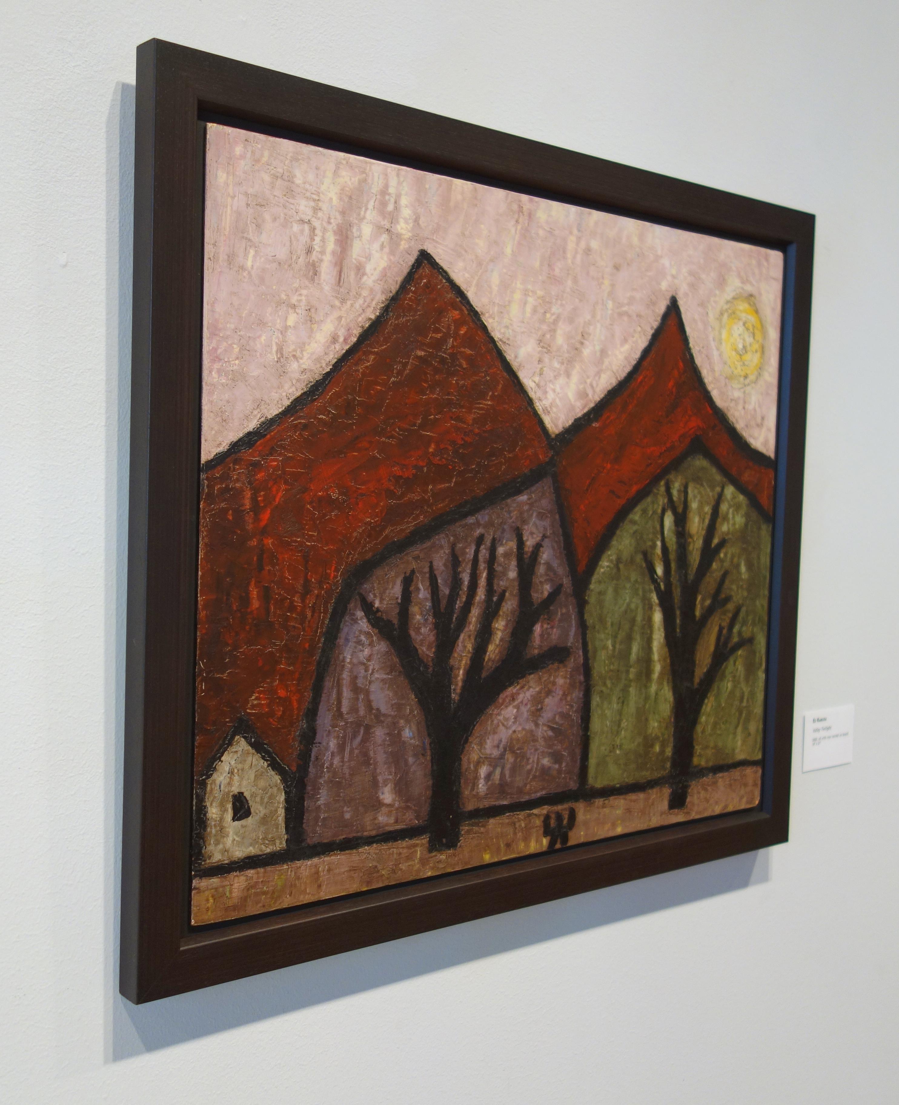 Valley Twilight, 2000, oil with wax varnish on board, 18
