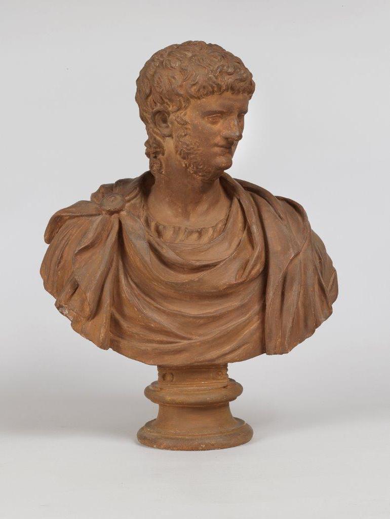 Bartolomeo Cavaceppi  Figurative Sculpture - Bust of the Roman emperor Nero, part of the Julio-Claudia dinasty
