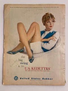 Original Vogue Magazine March 1959 Issue Floral Pink Yellow Hat Cover