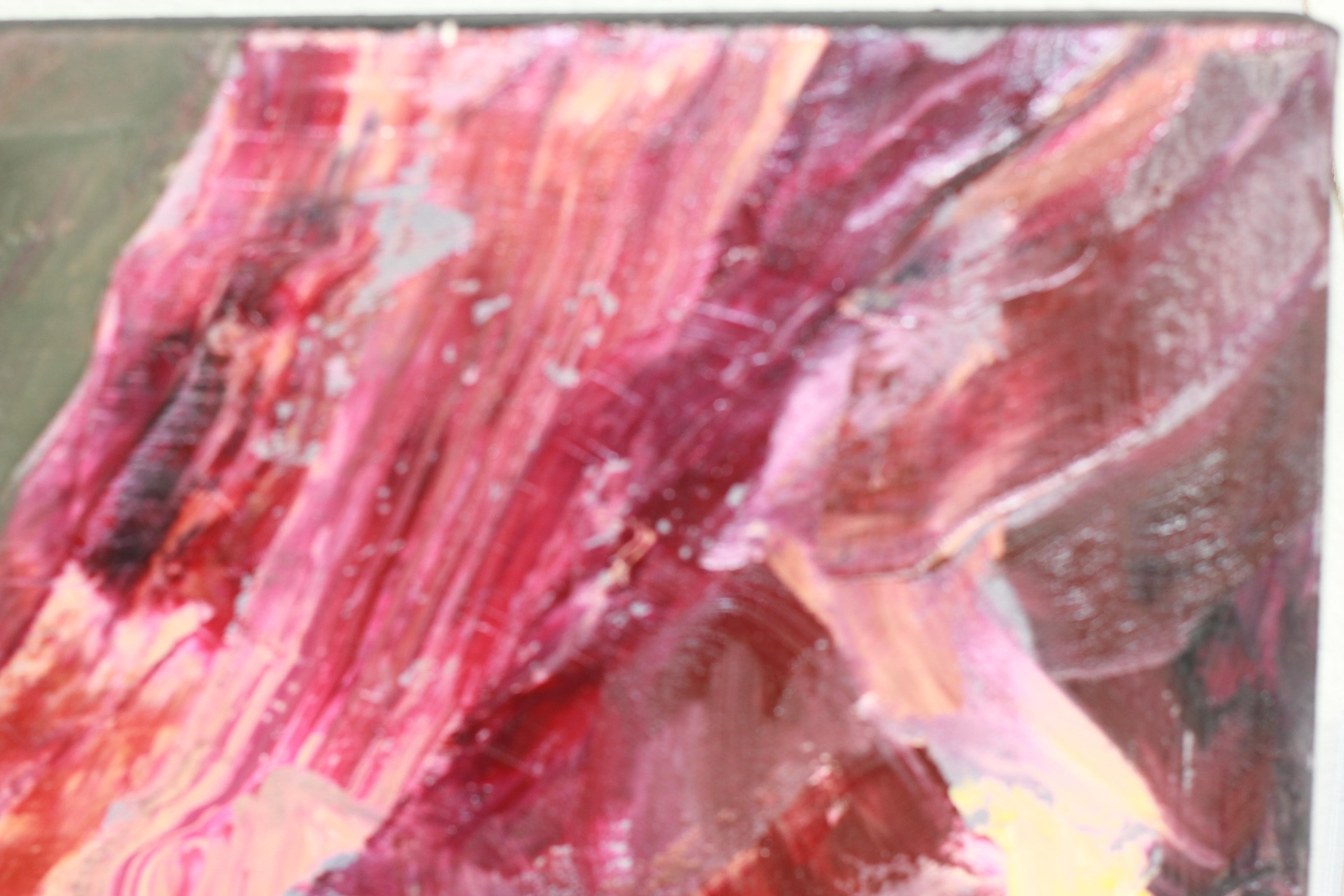 On the Jag of Burnt Pines - Abstract Expressionist Painting by Abigail McCallum