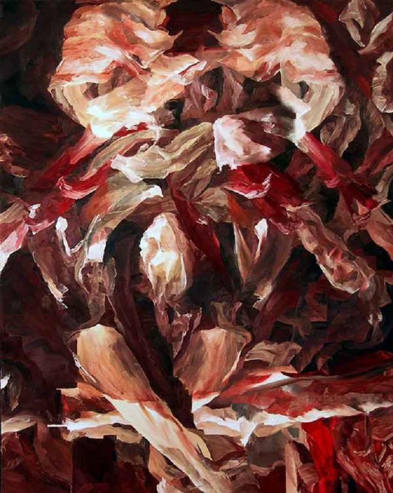 Abigail McCallum Abstract Painting - Arterial Beats